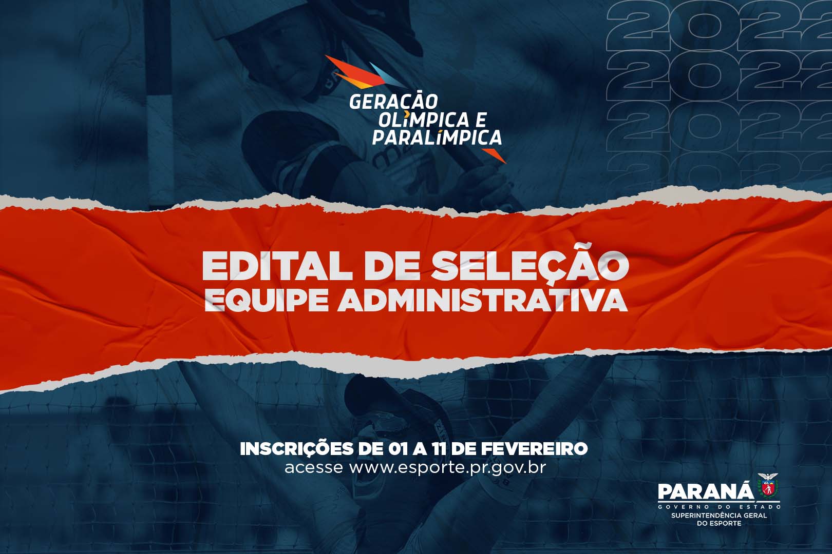 Geração Olímpica e Paralímpica abre edital para seleção de equipe administrativa