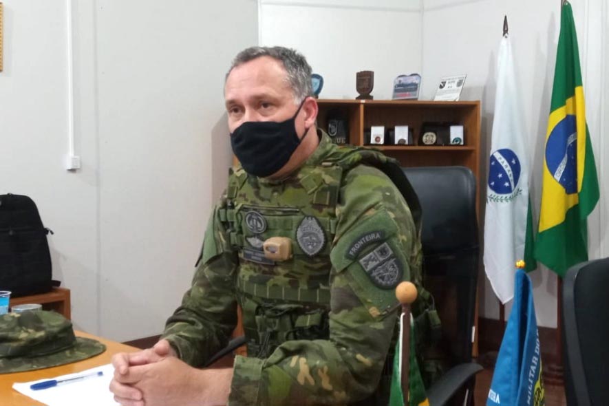 Comandante do BPFron, tenente-coronel André Dorecki - Créditos: SESP/Paraná
