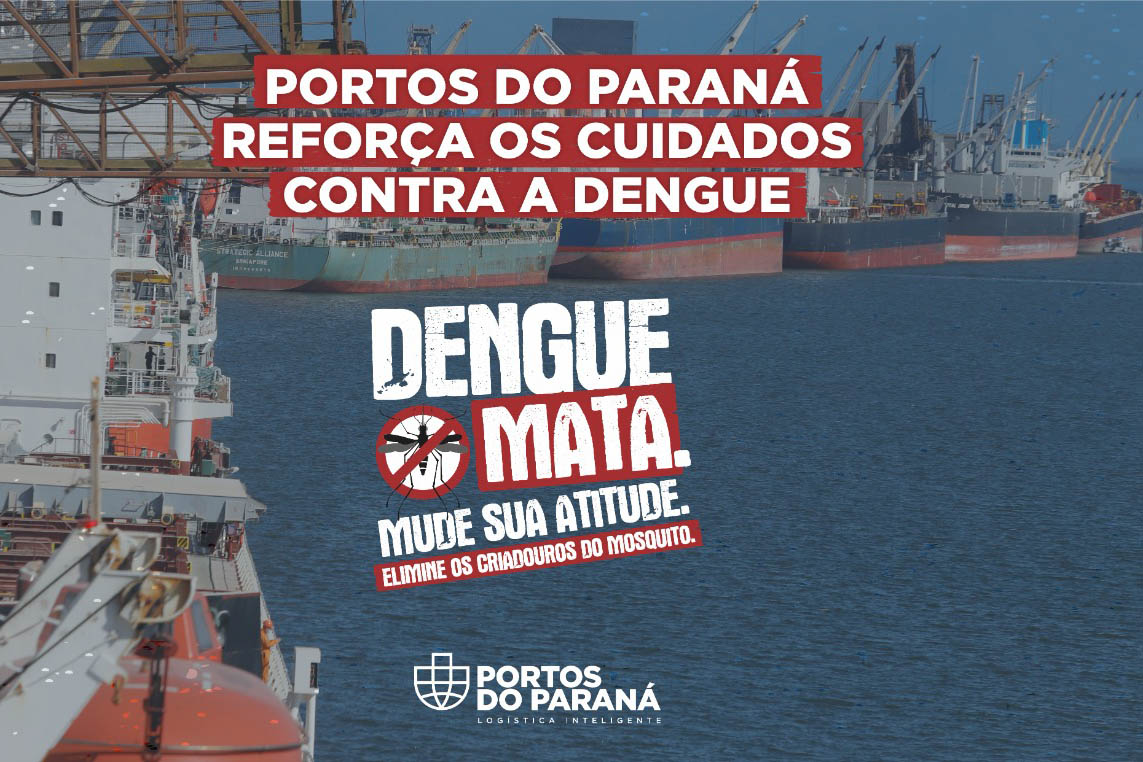 Portos do Paraná reforça os cuidados contra a dengue