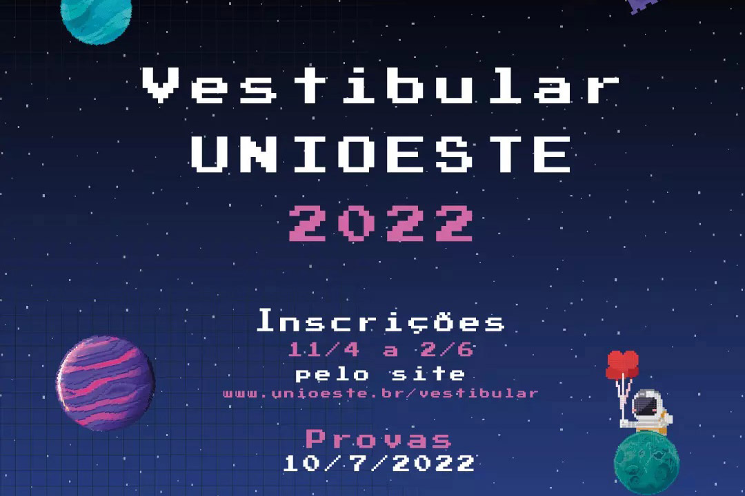 Unioeste abre inscrições do Vestibular 2022; prova de julho será em nove cidades