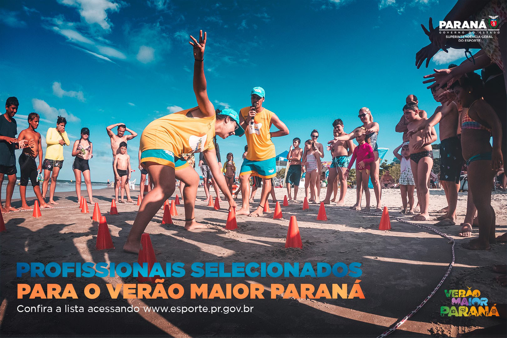 Esporte divulga os profissionais aptos a participar do Verão Maior Paraná