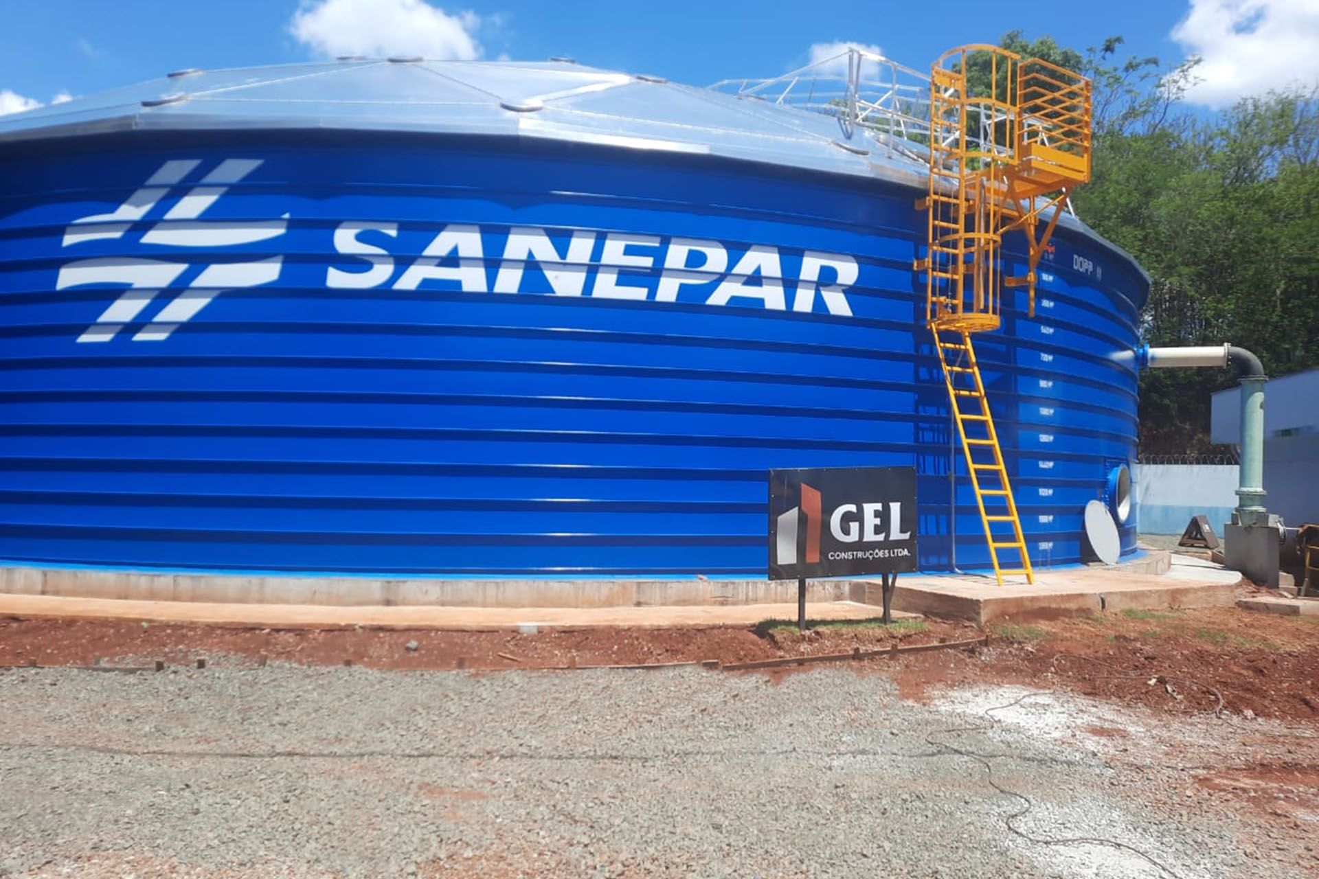   Obras da Sanepar avançam para mais que dobrar produção e reservação de água em Apucarana