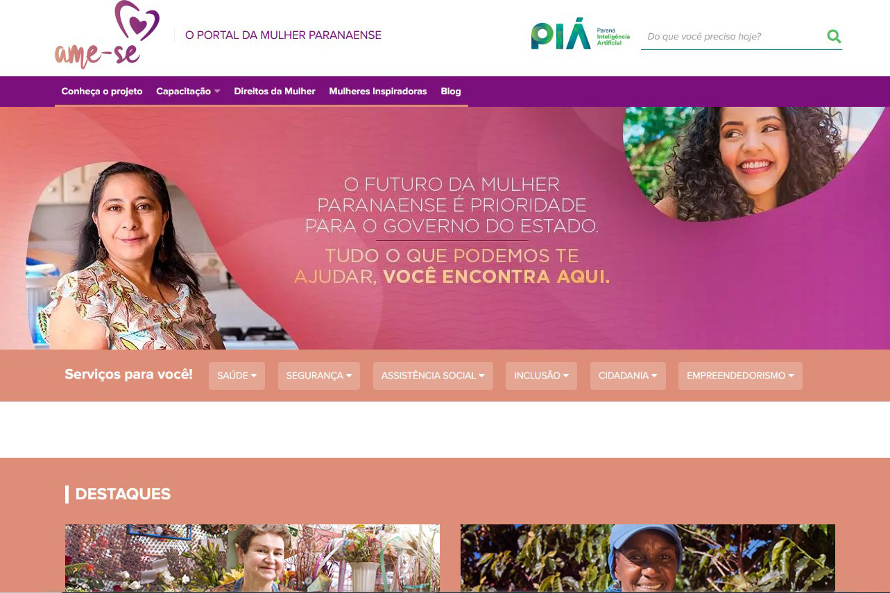 Com conteúdo diferenciado, portal Ame-se fortalece protagonismo feminino no Paraná