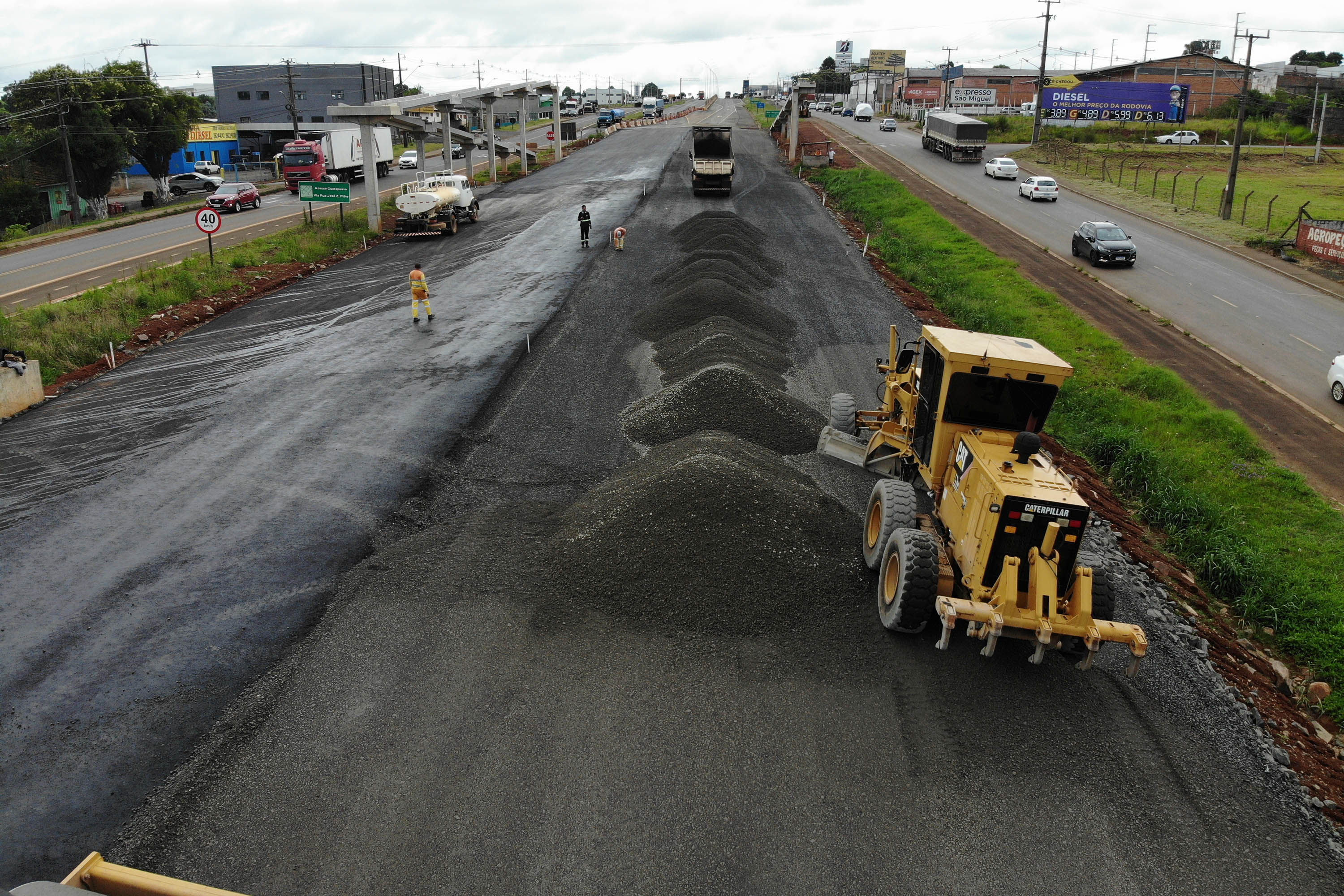 Obras de duplicação na BR-277 em Guarapuava ultrapassam 70% de conclusão