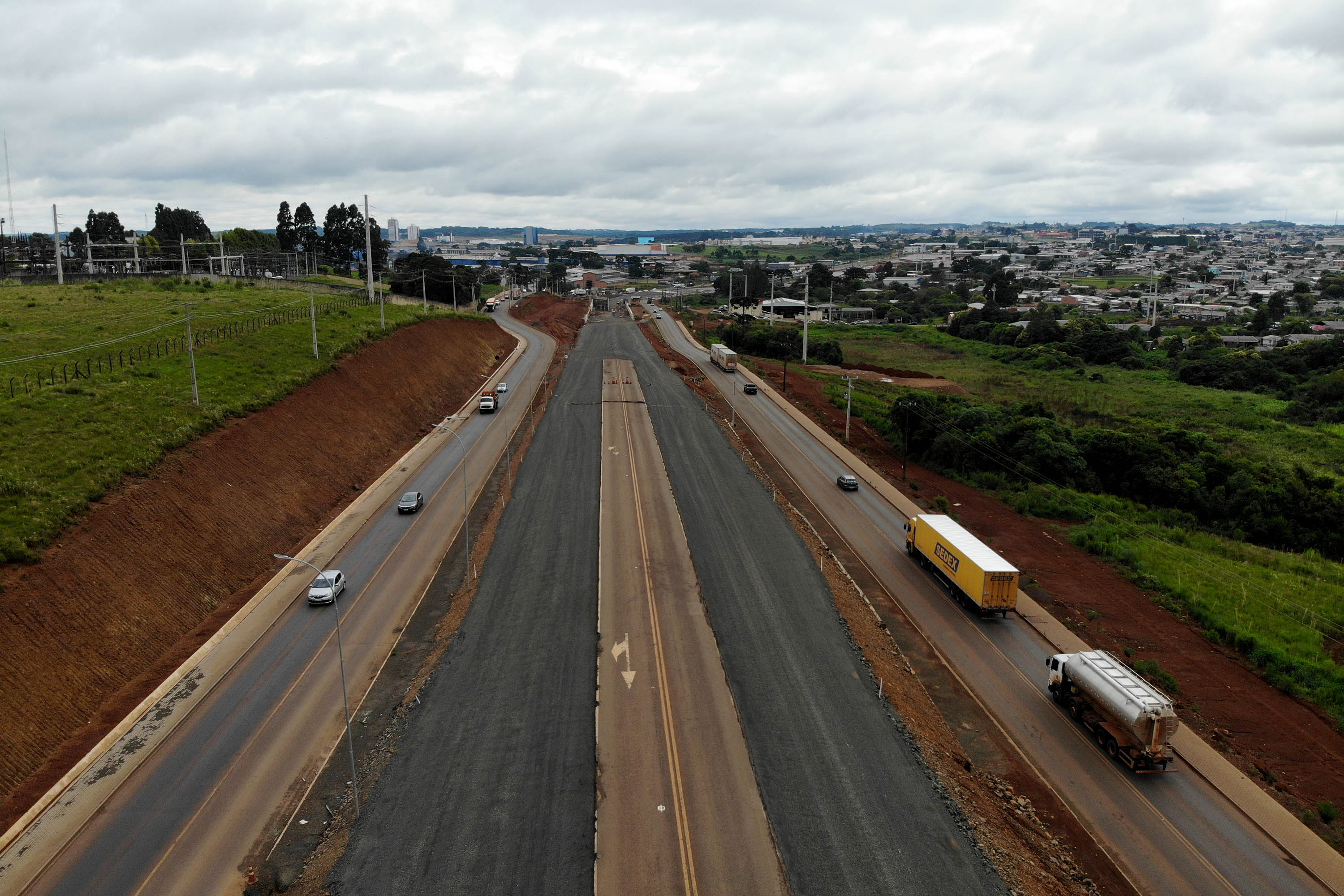 Obras de duplicação na BR-277 em Guarapuava ultrapassam 70% de conclusão