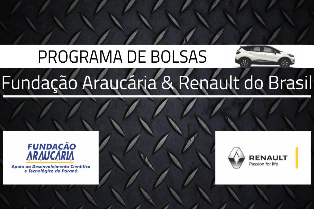 Fundação Araucária e Renault vão investir R$ 700 mil em novas bolsas de pesquisa