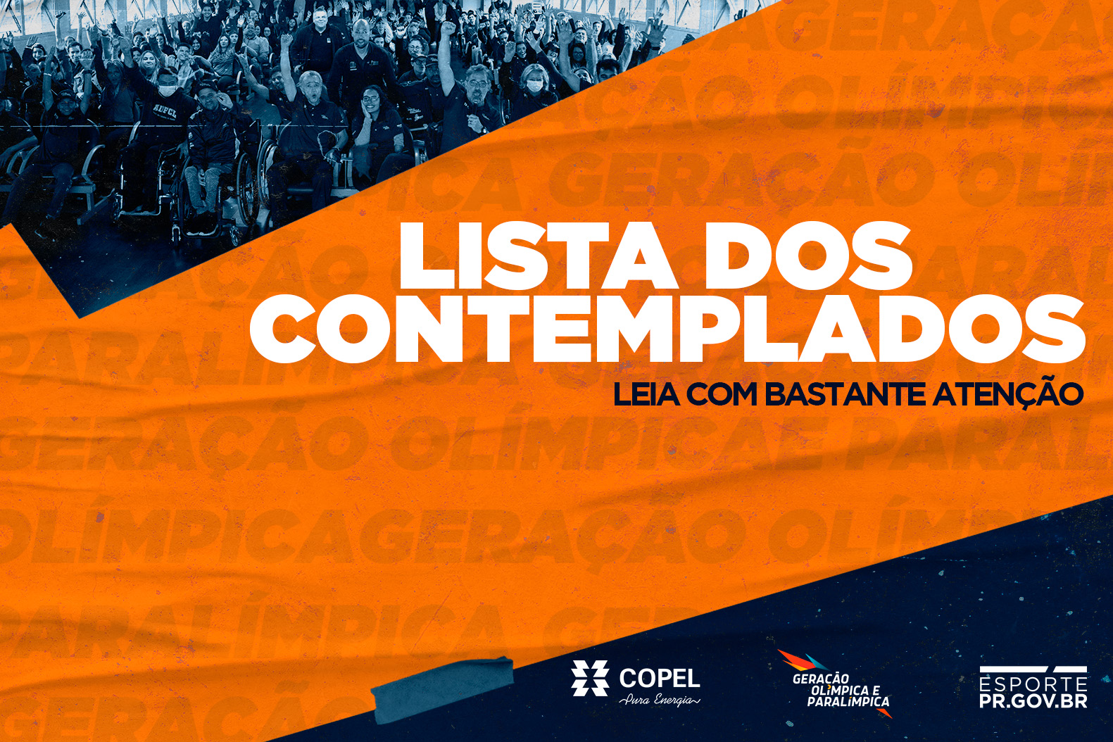Geração Olímpica e Paralímpica divulga lista de contemplados da 12ª edição/2023