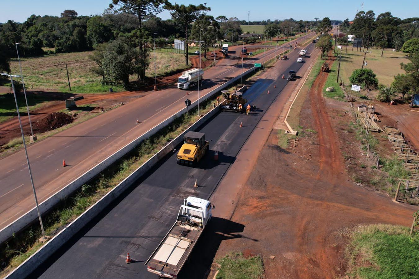 Duplicação da BR-277 em Cascavel chega a quase 60% de conclusão