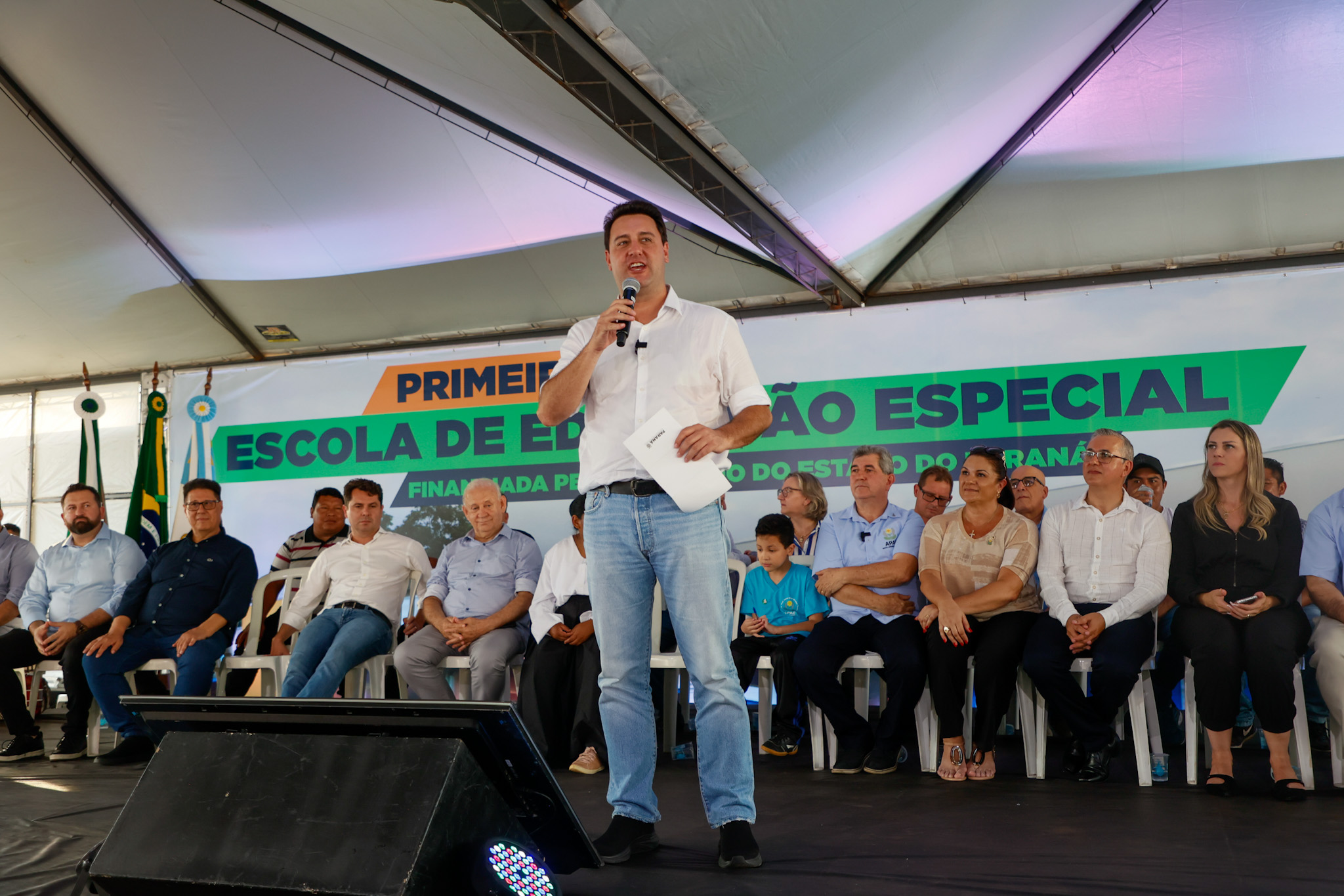 O governador Carlos Massa Ratinho Junior inaugura nesta quinta-feira (25) a Escola de Educação Especial de Nova Laranjeiras, na região Centro-Sul do Paraná. 