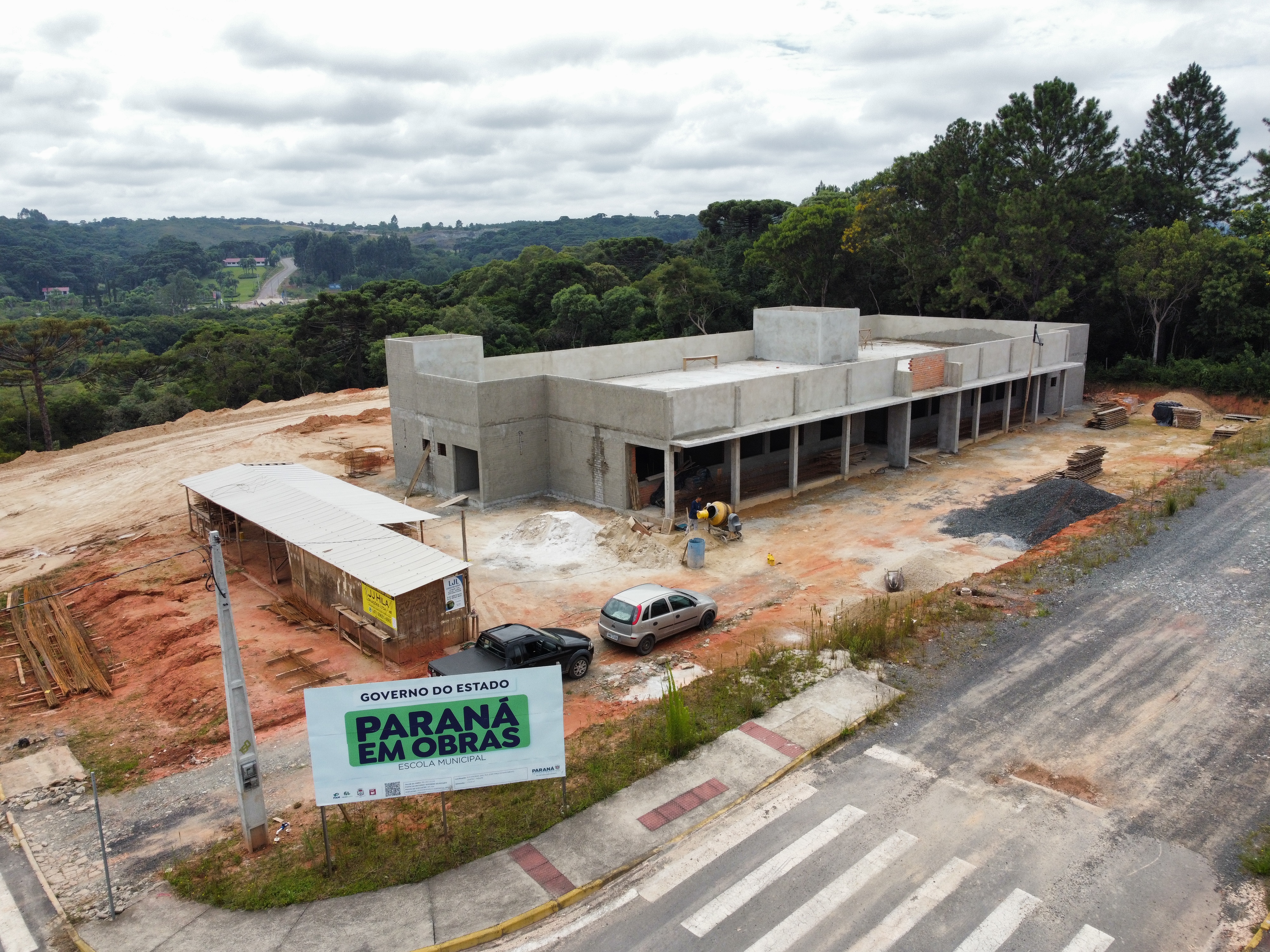 -Escola, estradas e pavimentações: Estado tem mais de R$ 29,5 milhões em obras em execução em Piên
