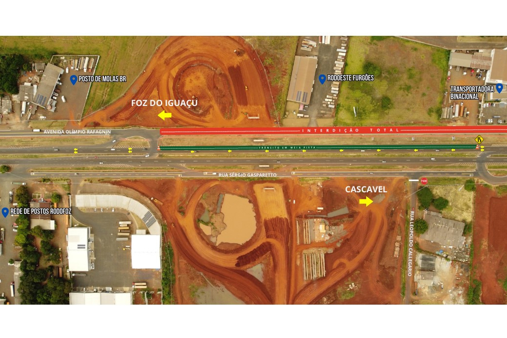 DER INTERDIÇÃO MARGINAL BR 277 FOZ