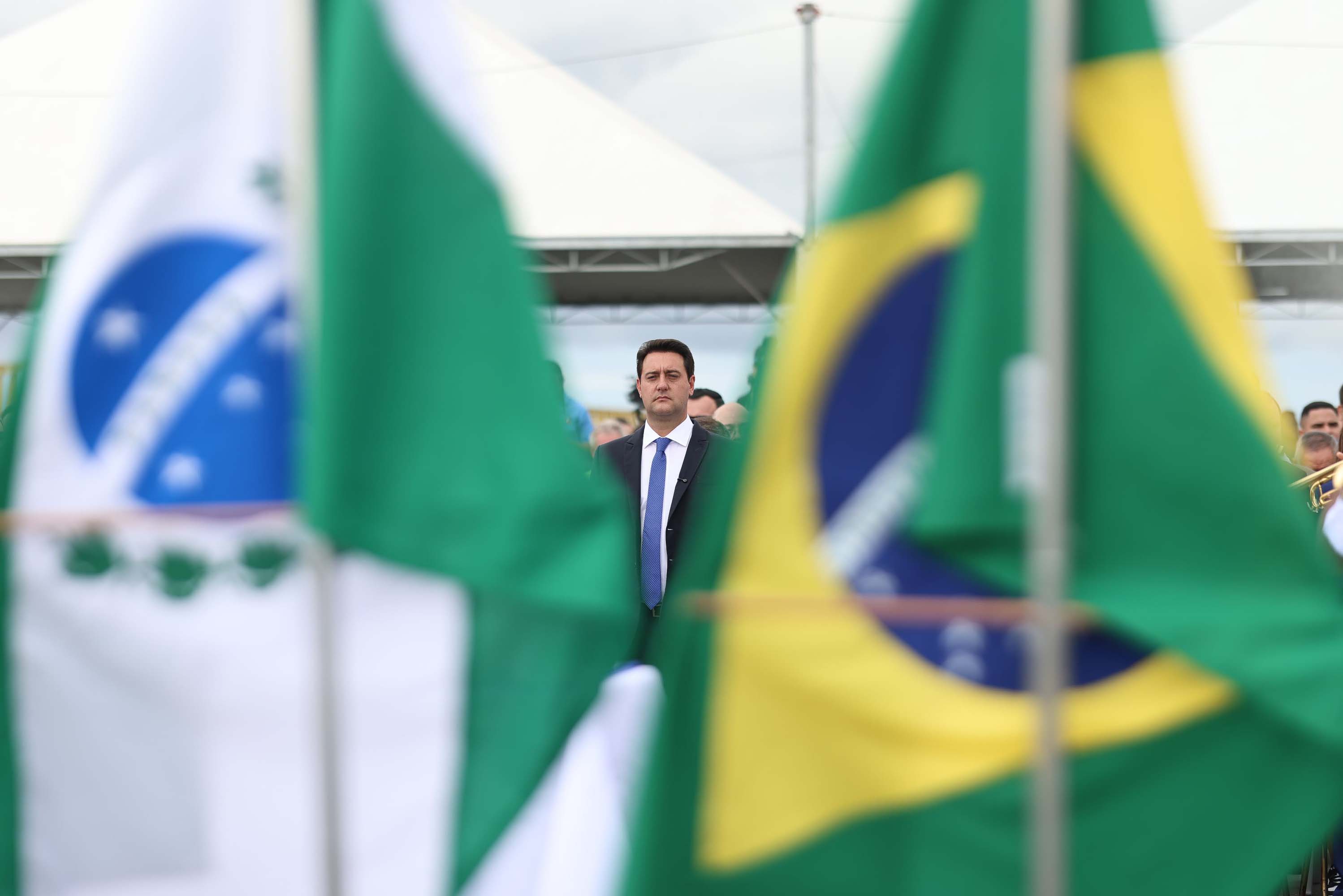Governador Carlos Massa Ratinho Junior participou nesta segunda-feira (17) da cerimônia de 90 anos do porto, quando anunciou investimento bilionário para a construção do Píer em T que vai ampliar a capacidade de movimentação de cargas.