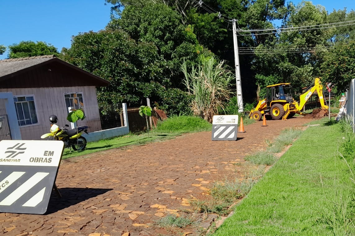 SANEPAR OBRAS DE ESGOTO BOA VISTA DA APARECIDA