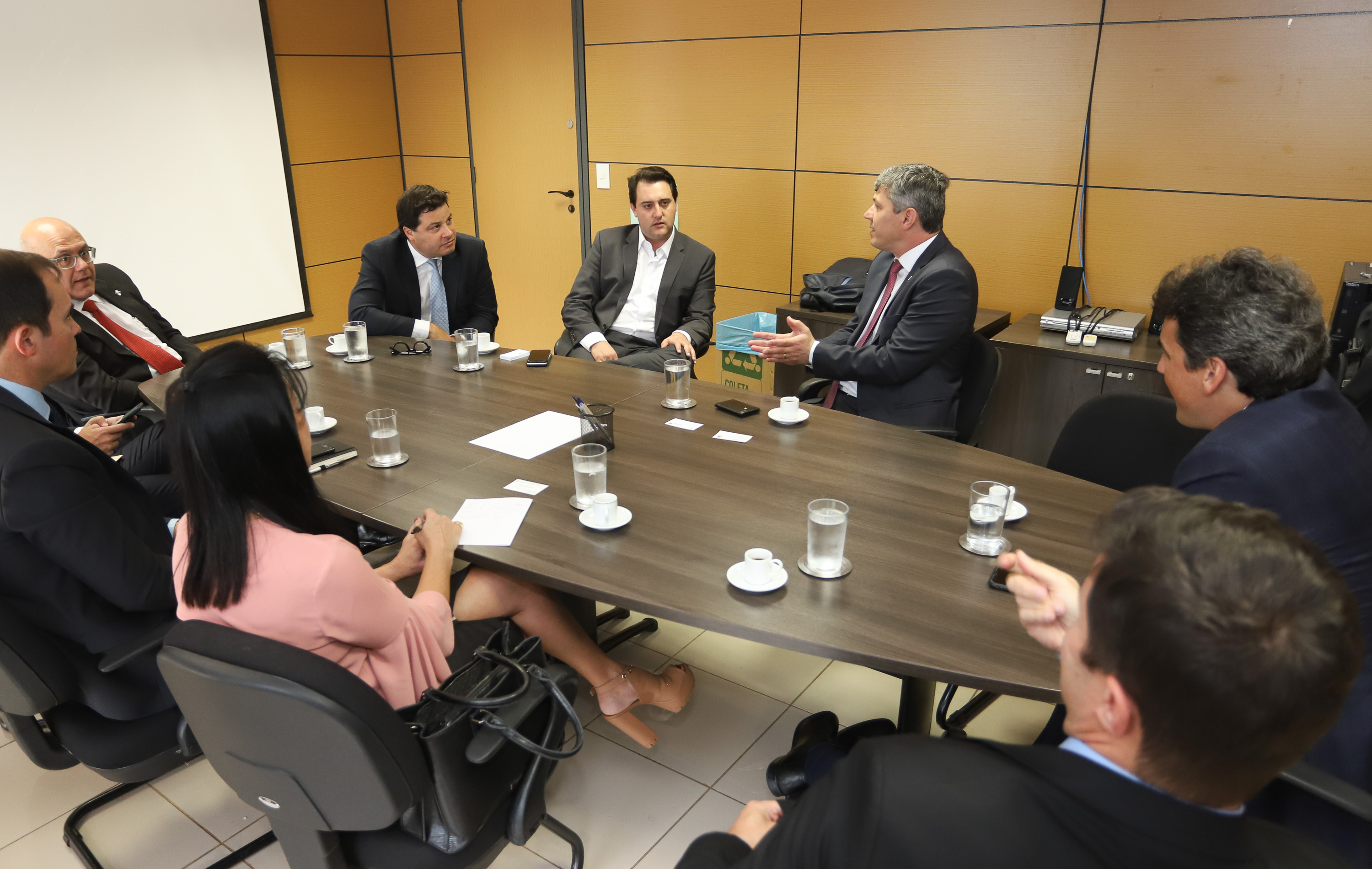 Governador Carlos Massa Ratinho Junior durante reunião com o ministro dos Transportes, Valter Casimiro Silveira - Brasília, 29/04/2019 - Foto: Rodrigo Félix Leal/ANPr