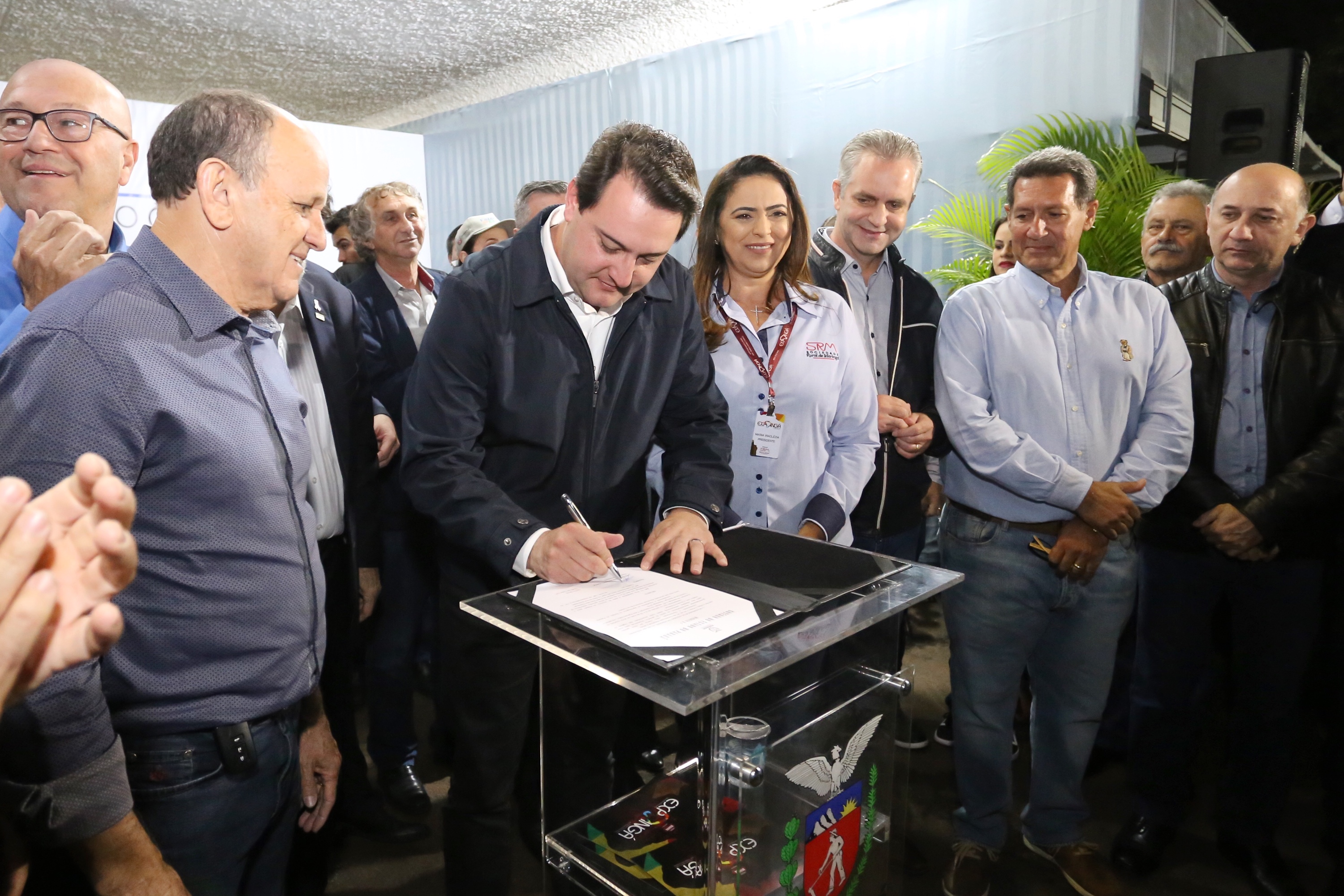 O governador Carlos Massa Ratinho Junior destacou, no ato de transferência da sede da administração estadual para Maringá, no Noroeste do Paraná, que a iniciativa visa atender as demandas da região e tornar o Governo mais acessível para a população. O município irá sediar o Poder Executivo até sexta-feira (17). Foto: José Fernando Ogura/ANPr