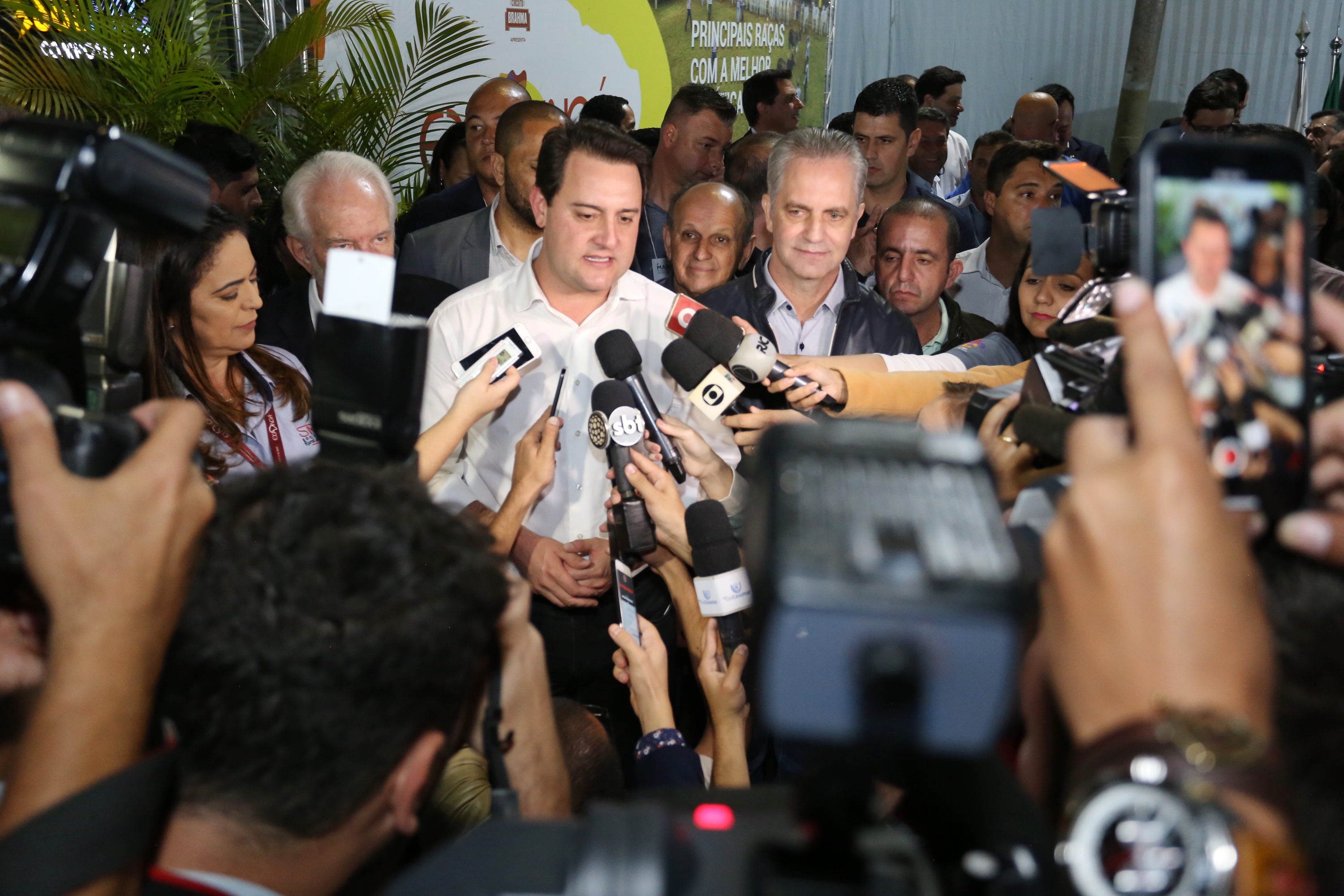 O governador Carlos Massa Ratinho Junior destacou, no ato de transferência da sede da administração estadual para Maringá, no Noroeste do Paraná, que a iniciativa visa atender as demandas da região e tornar o Governo mais acessível para a população. O município irá sediar o Poder Executivo até sexta-feira (17). Foto: José Fernando Ogura/ANPr
