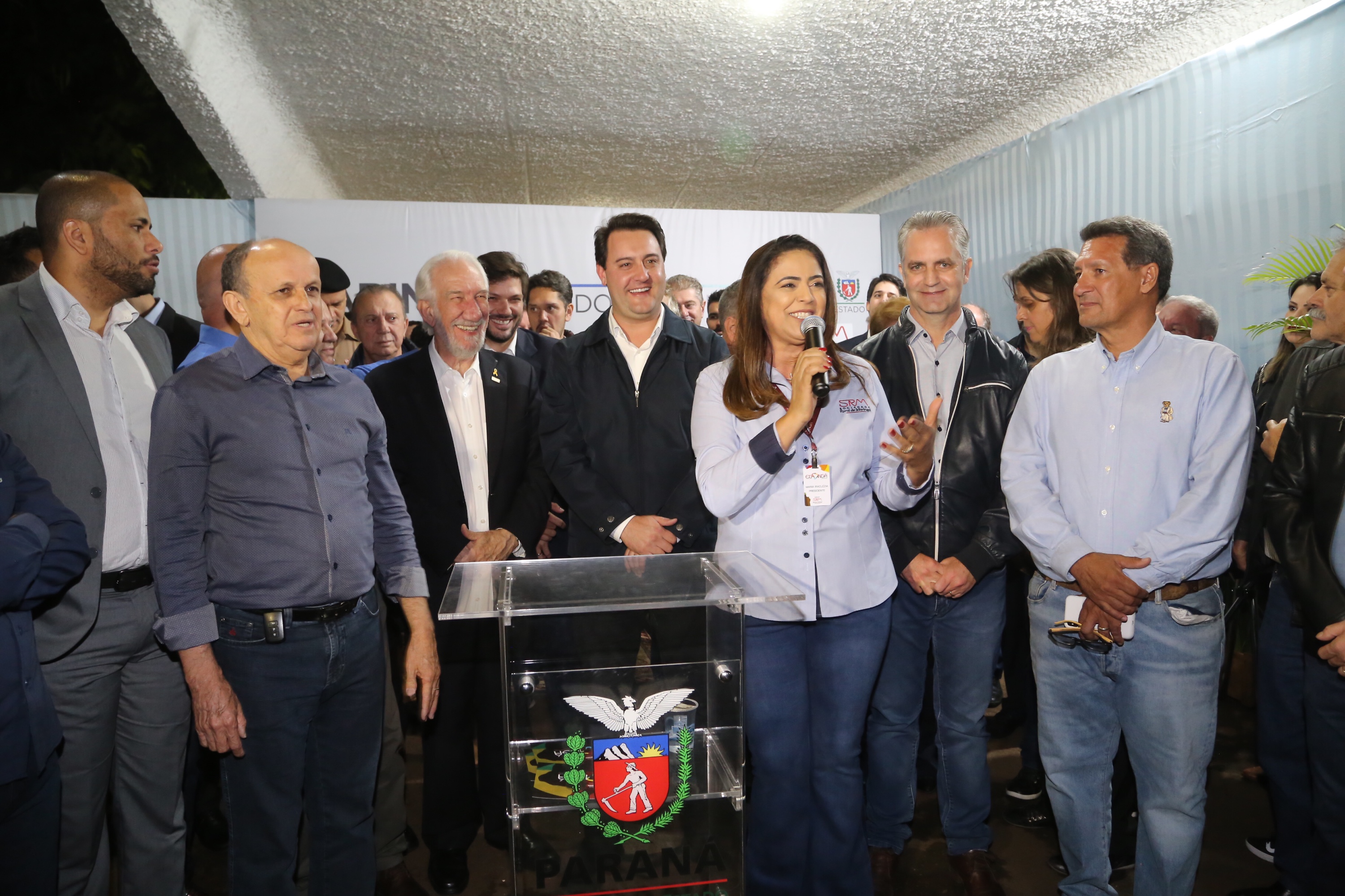 O governador Carlos Massa Ratinho Junior destacou, no ato de transferência da sede da administração estadual para Maringá, no Noroeste do Paraná, que a iniciativa visa atender as demandas da região e tornar o Governo mais acessível para a população. O município irá sediar o Poder Executivo até sexta-feira (17). Foto: Gilson Abreu/ANPr