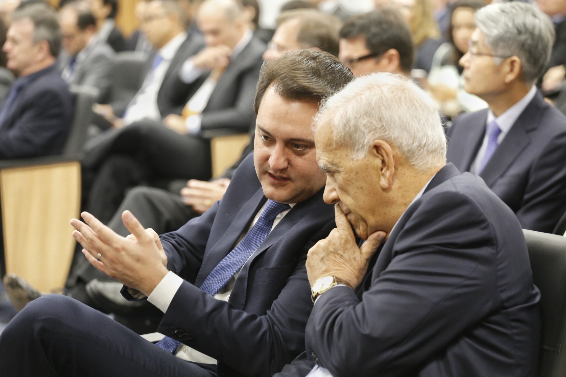 Programa de concessões na área da infraestrutura, projetos de parcerias público-privadas e um ambiente propício para negócios tornam o Paraná o Estado atrativo para investidores. A avaliação é do governador Carlos Massa Ratinho Junior, que abriu nesta terça-feira (21) a segunda edição do Paraná Day. Foto: Arnaldo Alves/ANPr
