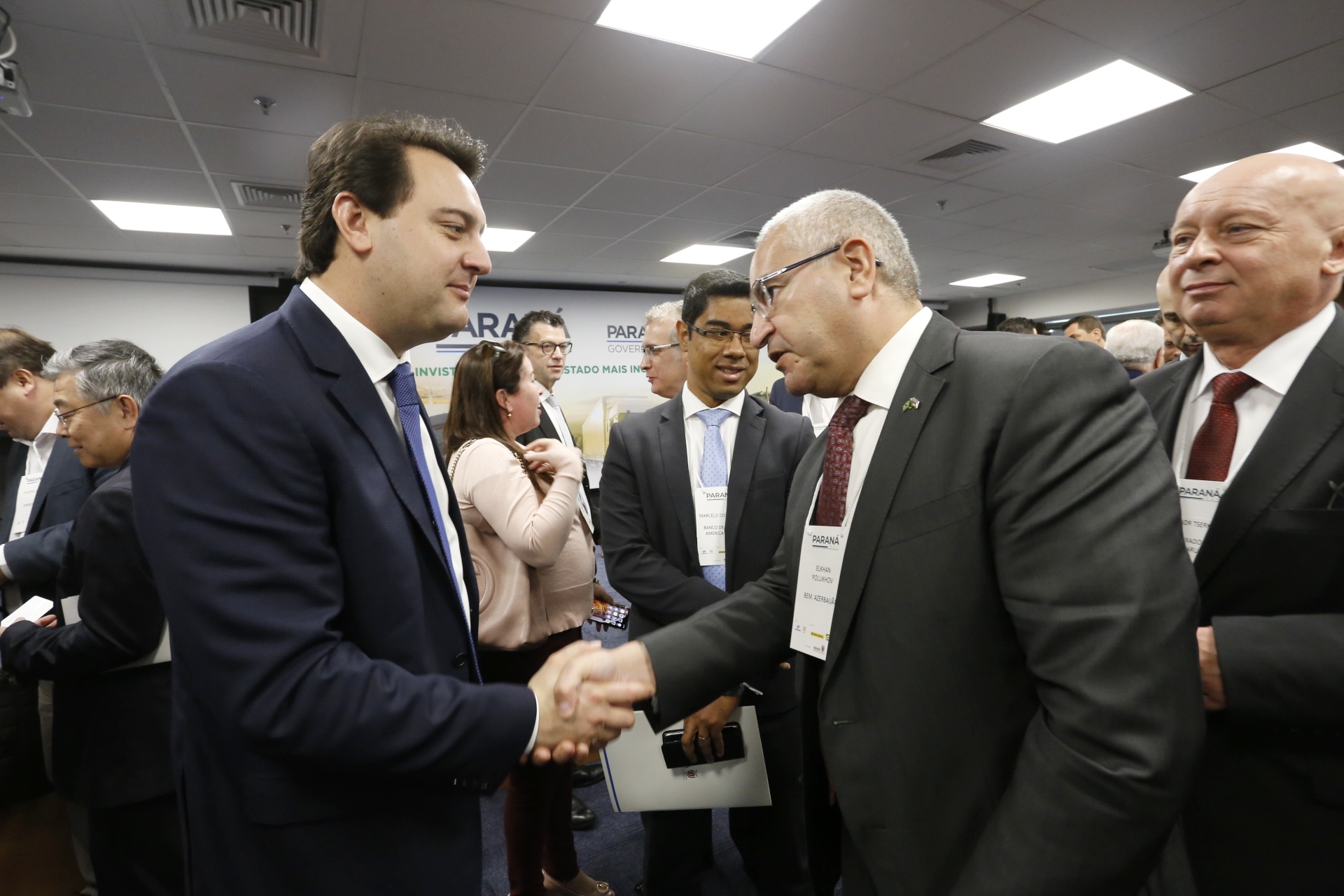 Programa de concessões na área da infraestrutura, projetos de parcerias público-privadas e um ambiente propício para negócios tornam o Paraná o Estado atrativo para investidores. A avaliação é do governador Carlos Massa Ratinho Junior, que abriu nesta terça-feira (21) a segunda edição do Paraná Day. Foto: Arnaldo Alves/ANPr