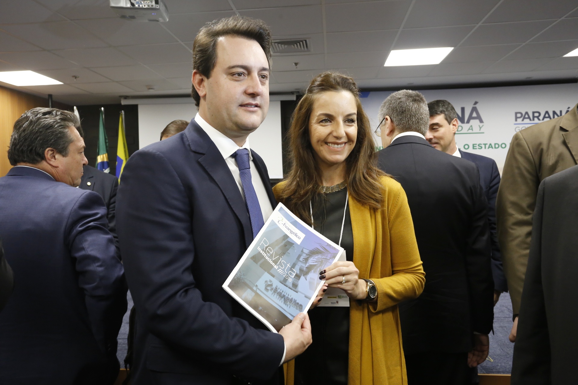 Programa de concessões na área da infraestrutura, projetos de parcerias público-privadas e um ambiente propício para negócios tornam o Paraná o Estado atrativo para investidores. A avaliação é do governador Carlos Massa Ratinho Junior, que abriu nesta terça-feira (21) a segunda edição do Paraná Day. Foto: Arnaldo Alves/ANPr