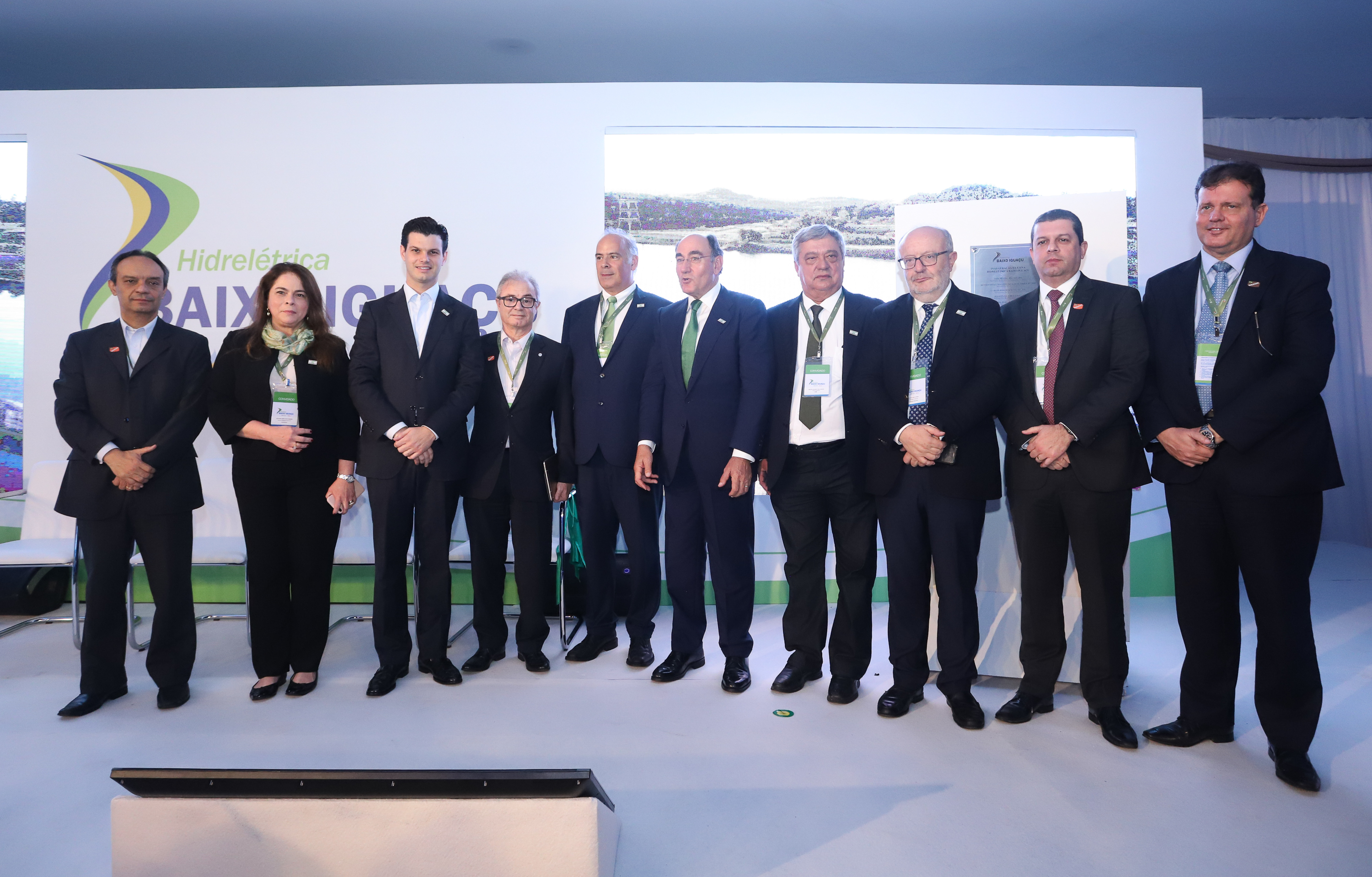 A Usina Hidrelétrica Baixo Iguaçu, último aproveitamento energético do Rio Iguaçu, foi inaugurada nesta quinta-feira (23) em Capanema, no Sudoeste do Estado. O empreendimento foi construído por um consórcio formado pela Copel e a Neonergia e recebeu investimento de R$ 2,3 bilhões. Foto: Rodrigo Felix Leal/ANPr
