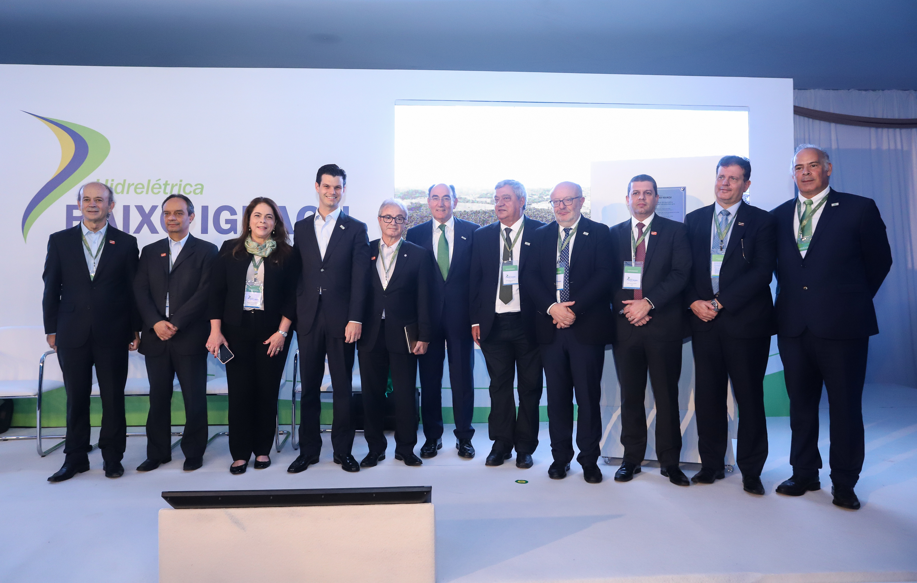 A Usina Hidrelétrica Baixo Iguaçu, último aproveitamento energético do Rio Iguaçu, foi inaugurada nesta quinta-feira (23) em Capanema, no Sudoeste do Estado. O empreendimento foi construído por um consórcio formado pela Copel e a Neonergia e recebeu investimento de R$ 2,3 bilhões. Foto: Rodrigo Felix Leal/ANPr