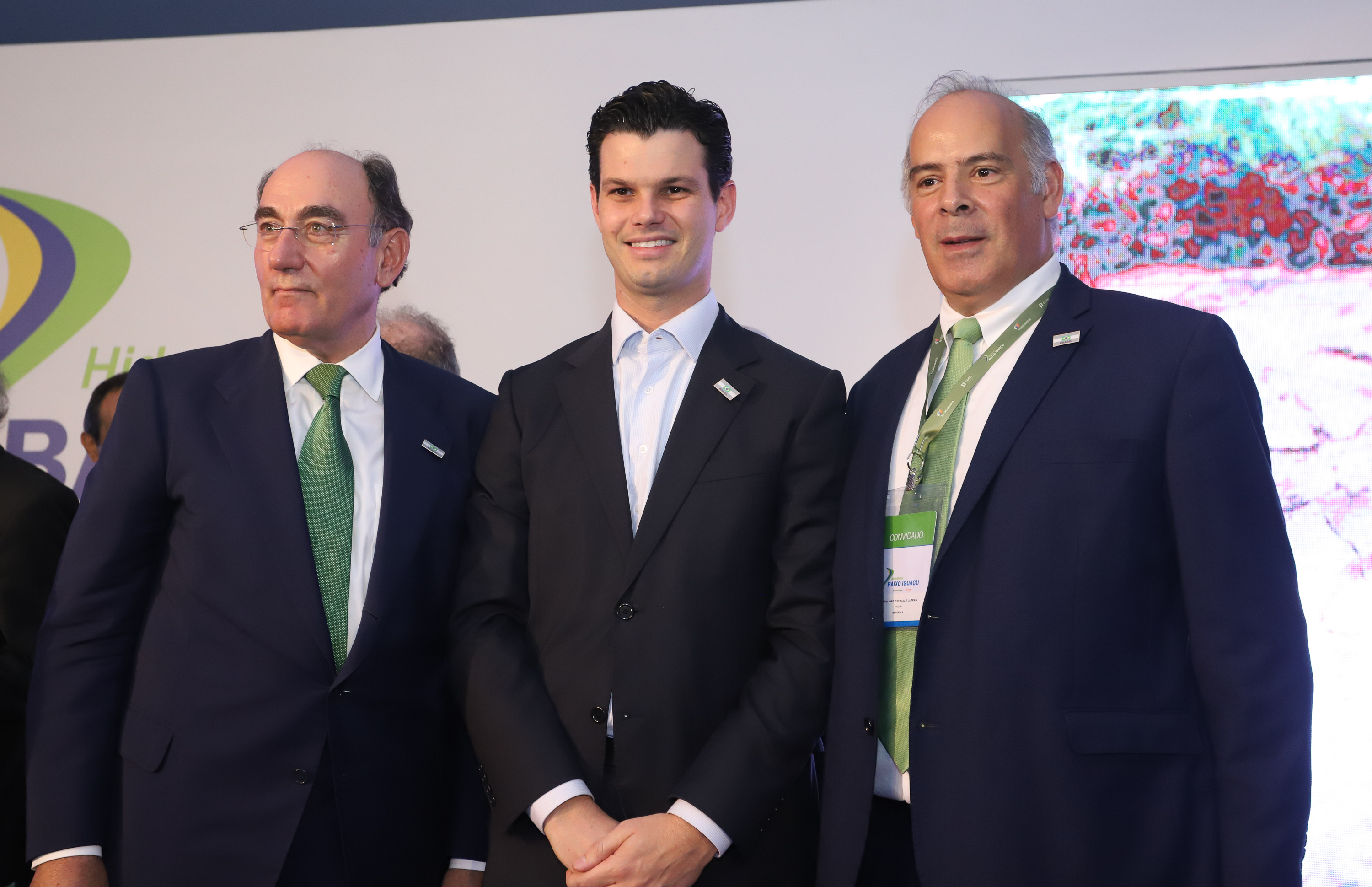 A Usina Hidrelétrica Baixo Iguaçu, último aproveitamento energético do Rio Iguaçu, foi inaugurada nesta quinta-feira (23) em Capanema, no Sudoeste do Estado. O empreendimento foi construído por um consórcio formado pela Copel e a Neonergia e recebeu investimento de R$ 2,3 bilhões. Foto: Rodrigo Felix Leal/ANPr