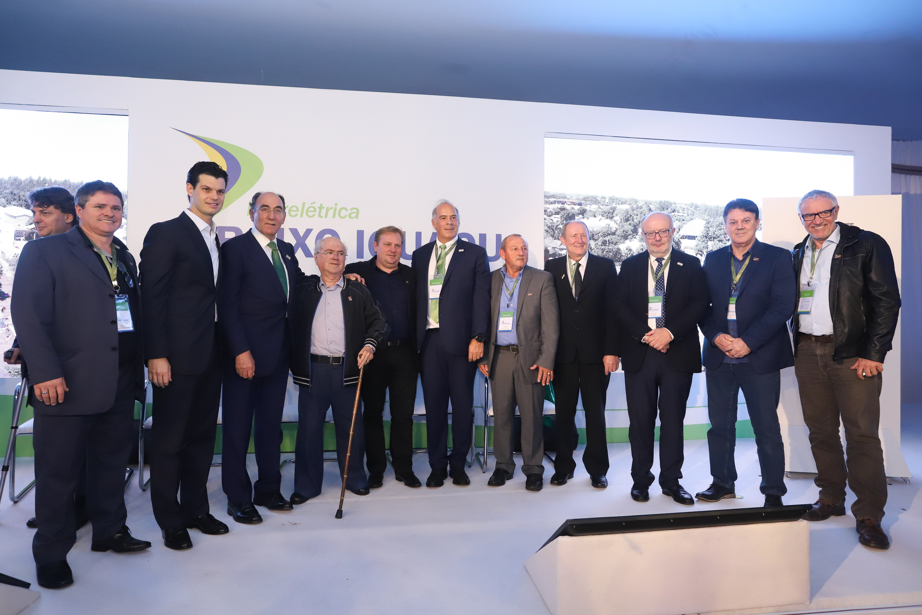 A Usina Hidrelétrica Baixo Iguaçu, último aproveitamento energético do Rio Iguaçu, foi inaugurada nesta quinta-feira (23) em Capanema, no Sudoeste do Estado. O empreendimento foi construído por um consórcio formado pela Copel e a Neonergia e recebeu investimento de R$ 2,3 bilhões. Foto: Rodrigo Felix Leal/ANPr