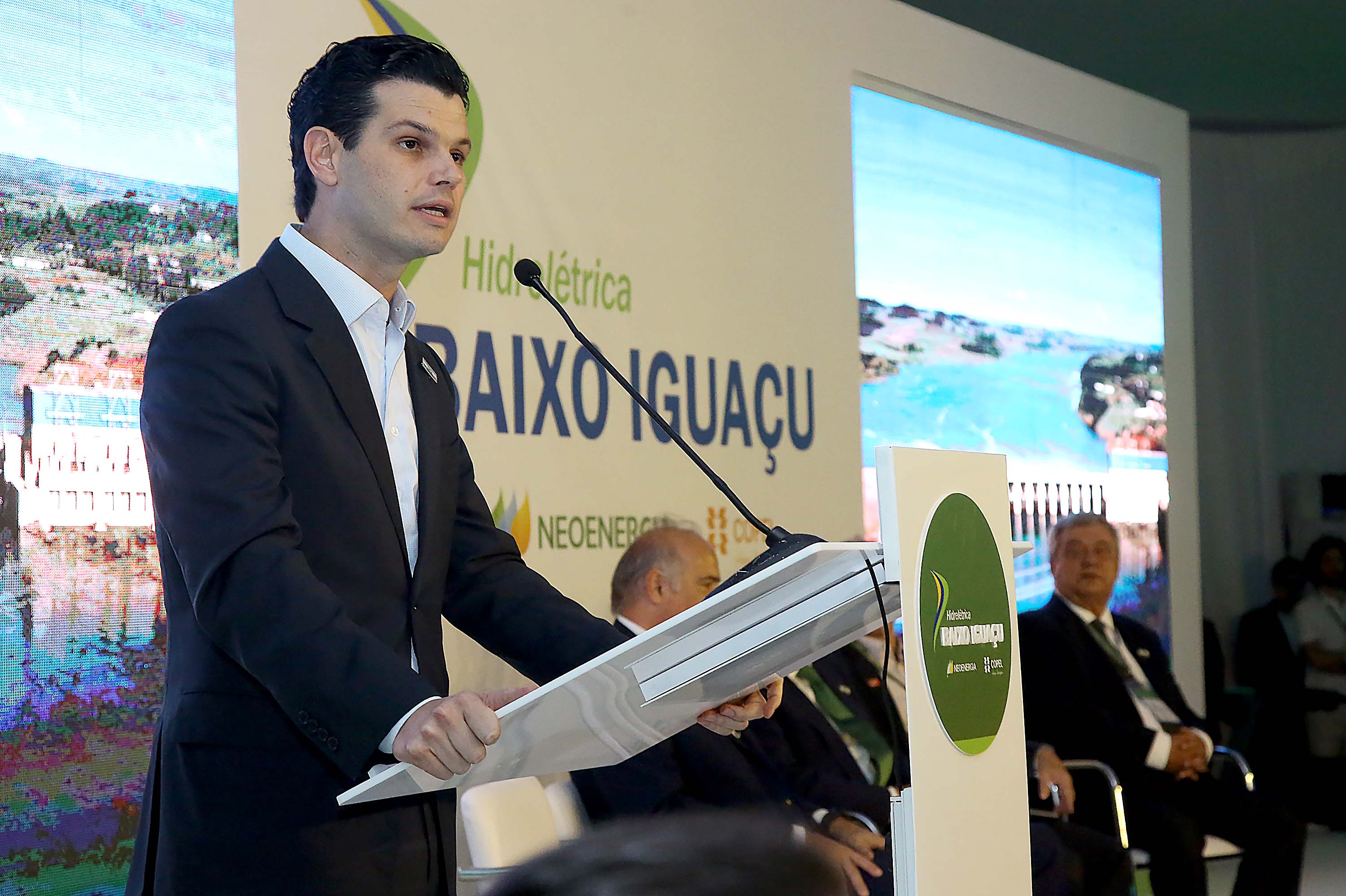 A Usina Hidrelétrica Baixo Iguaçu, último aproveitamento energético do Rio Iguaçu, foi inaugurada nesta quinta-feira (23) em Capanema, no Sudoeste do Estado
