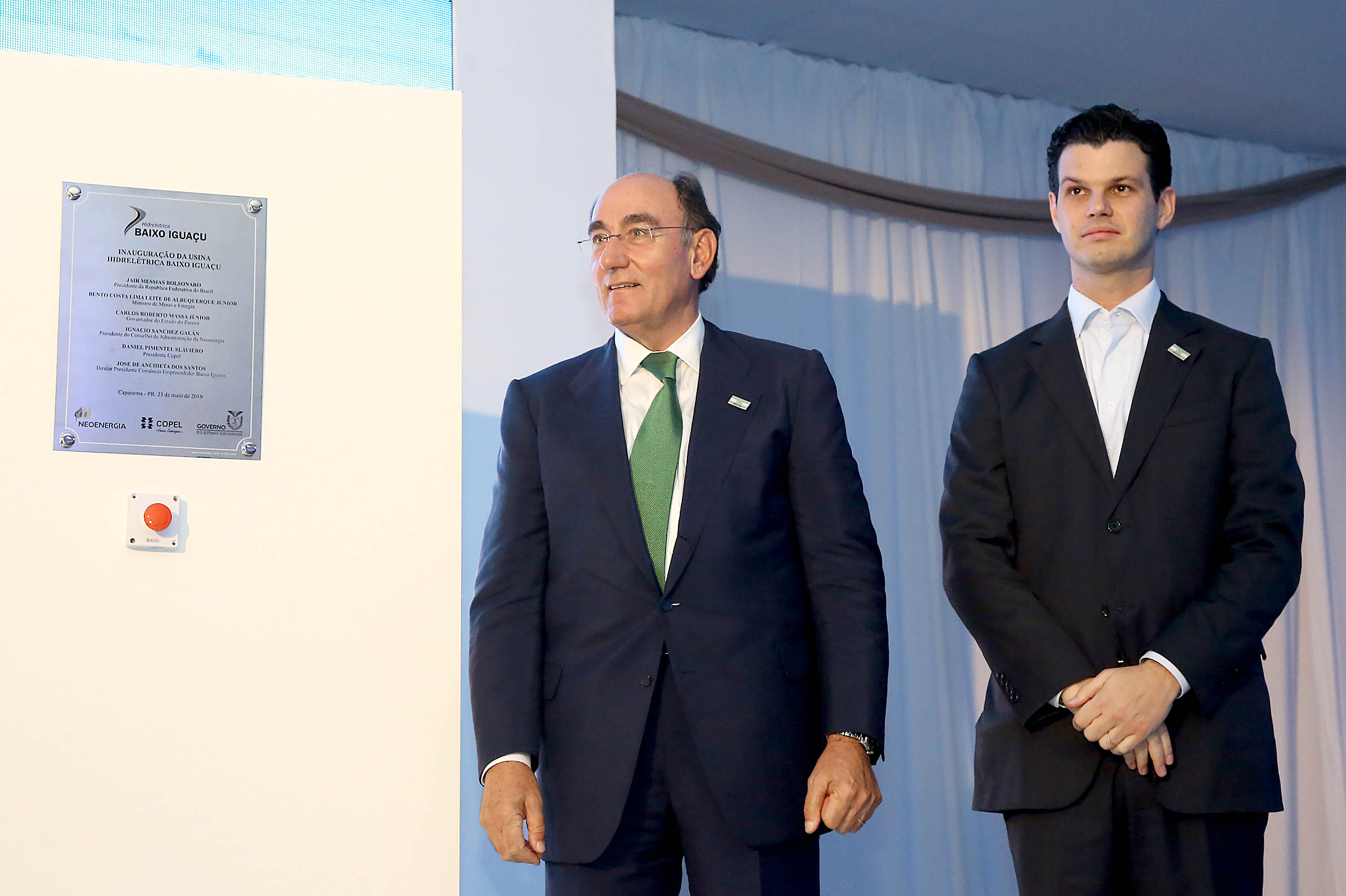 A Usina Hidrelétrica Baixo Iguaçu, último aproveitamento energético do Rio Iguaçu, foi inaugurada nesta quinta-feira (23) em Capanema, no Sudoeste do Estado