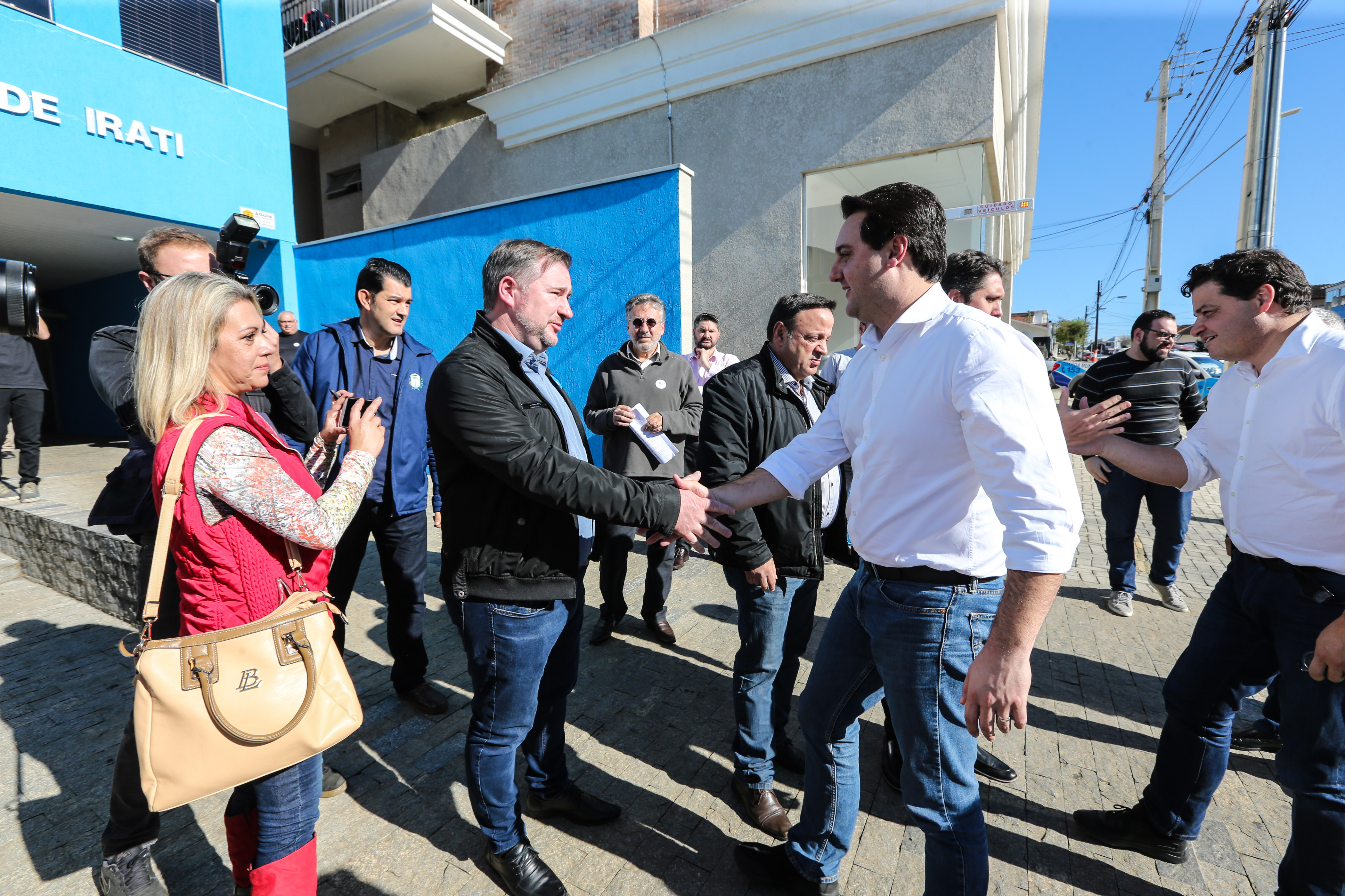 Governador Carlos Massa Ratinho Junior se reúne em Irati com os prefeitos do Centro-Sul do Paraná, e repassa recursos para investimentos em diversos municípios da região. O secretário do Desenvolvimento Urbano e Obras Públicas, João Carlos Ortega, também participa do encontro. - Irati, 07/06/2019 - Foto: Geraldo Bubniak/ANPr