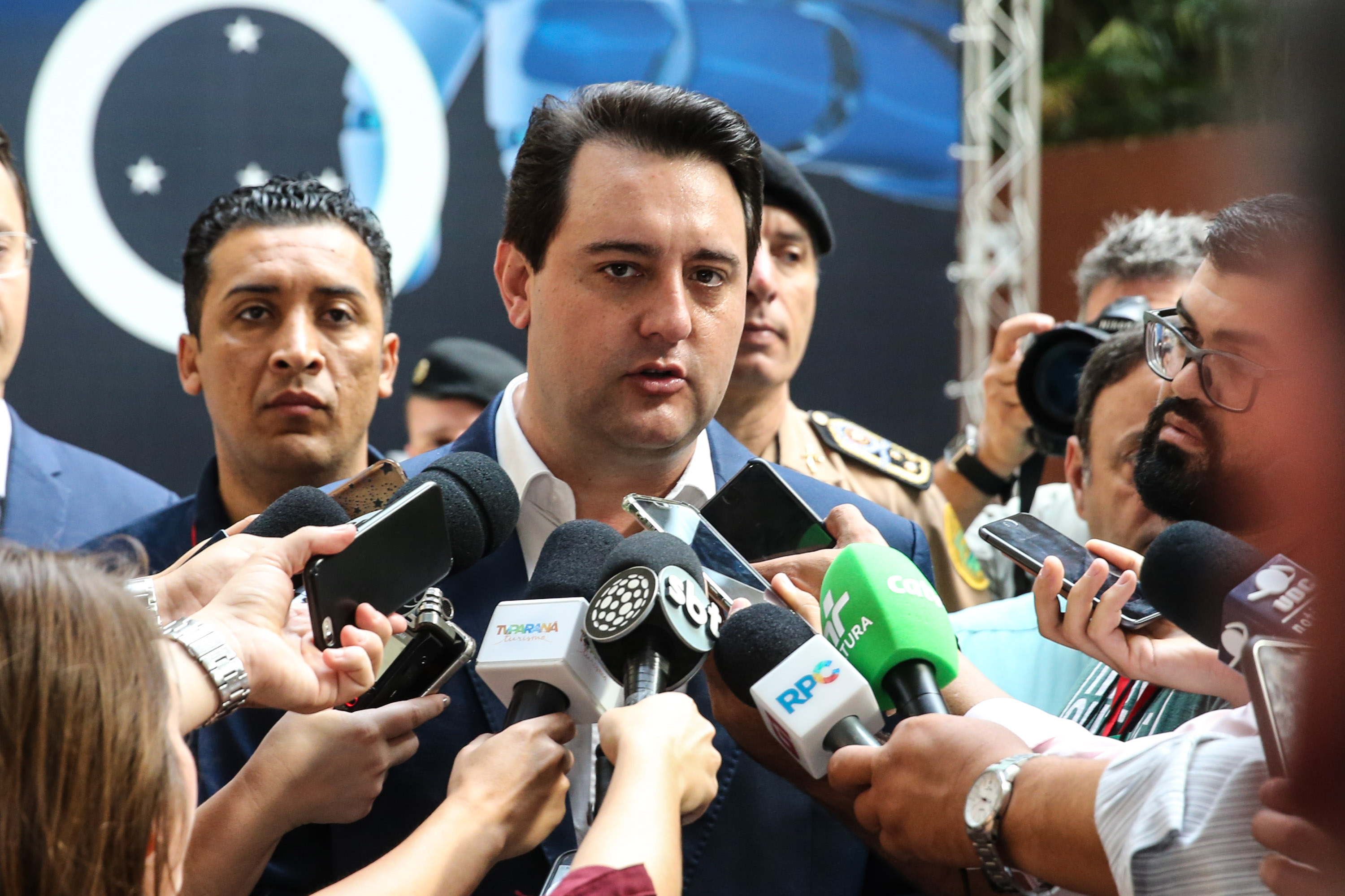 O governador Carlos Massa Ratinho Junior faz a abertura nesta quinta-feira (31), do encontro de capacitação Governo 5.0 no Hotel Rafain Palace & Convention, em Foz do Iguaçu. Foz do Iguaçu, 17/10/2019 - Foto: Geraldo Bubniak/AEN