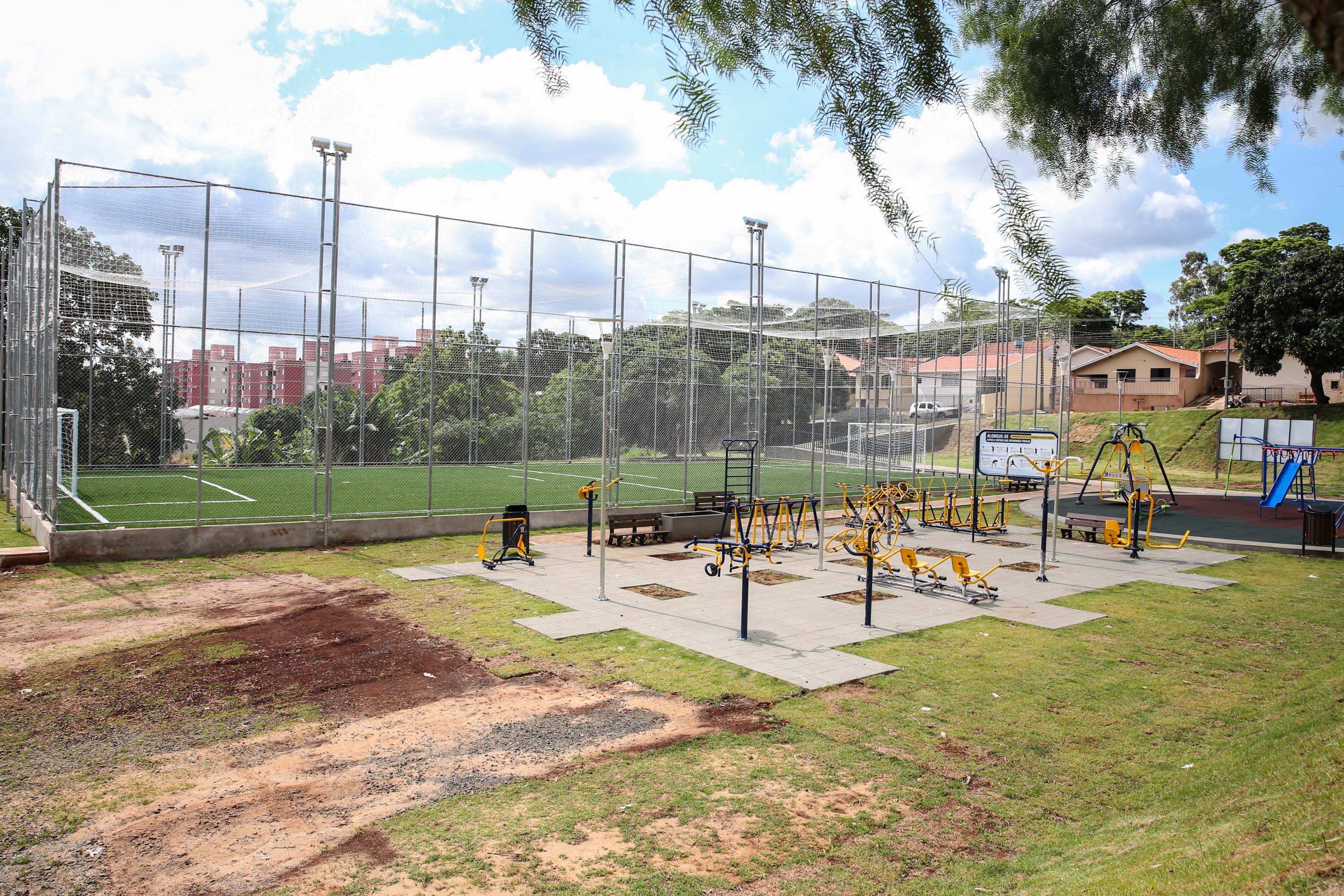 O Governador Carlos Massa Ratinho Júnior entrega nesta quinta-feira (28), o Meu Campinho em Jandaia do Sul. Jandaia do Sul, 28/11/2019 - Foto: Geraldo Bubniak/AEN