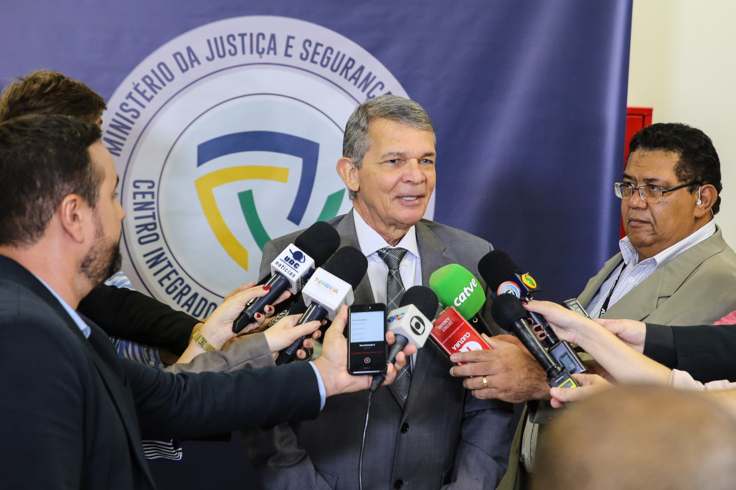 CIOF FOZ O Centro Integrado de Operações de Fronteira, em Foz do Iguaçu. O CIOF reforçará as ações estratégicas estaduais de combate ao tráfico e ao crime organizado. A estrutura passa a integrar o Parque Tecnológico Itaipu, na Itaipu Binacional. Na foto, diretor-geral brasileiro de Itaipu, general Joaquim Silva e Luna.Foz do Iguaçu, 16/12/2019 - Foto: Geraldo Bubniak/AEN