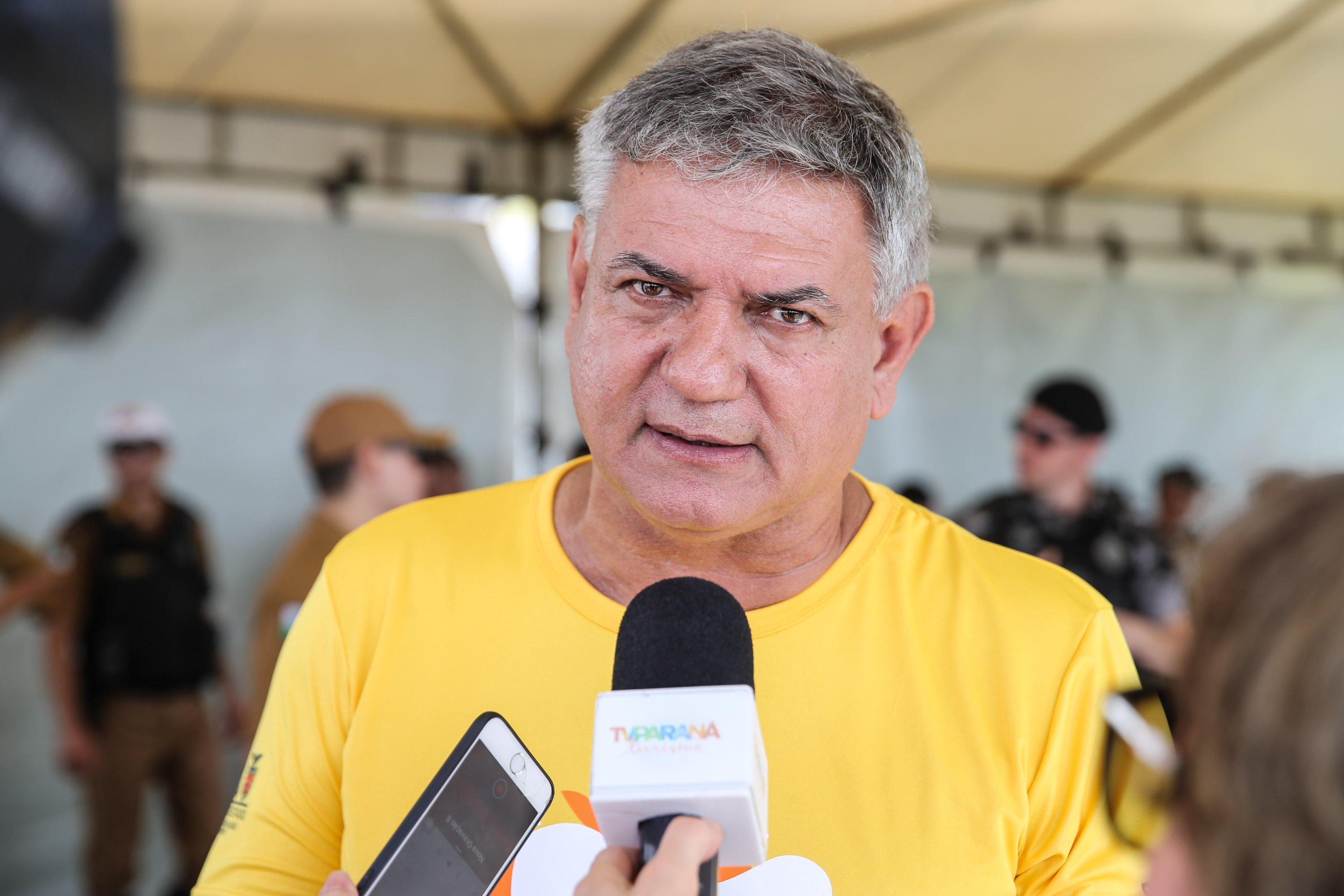 Verao Maior O vice governador Darci Piana participa neste sábado (21), do Lançamento do Verão Maior 2019/2020. O evento acontece em Matinhos e marca o início das ações dos órgãos estaduais no Litoral e nas praias de água doce nas Costas Oeste, Norte e Noroeste, durante toda a temporada até 1º de março. Na foto, Diretor-presidente da Esporte Paraná, Helio Wirbiski. Matinhos, 21/12/2019 - Foto: Geraldo Bubniak/AEN