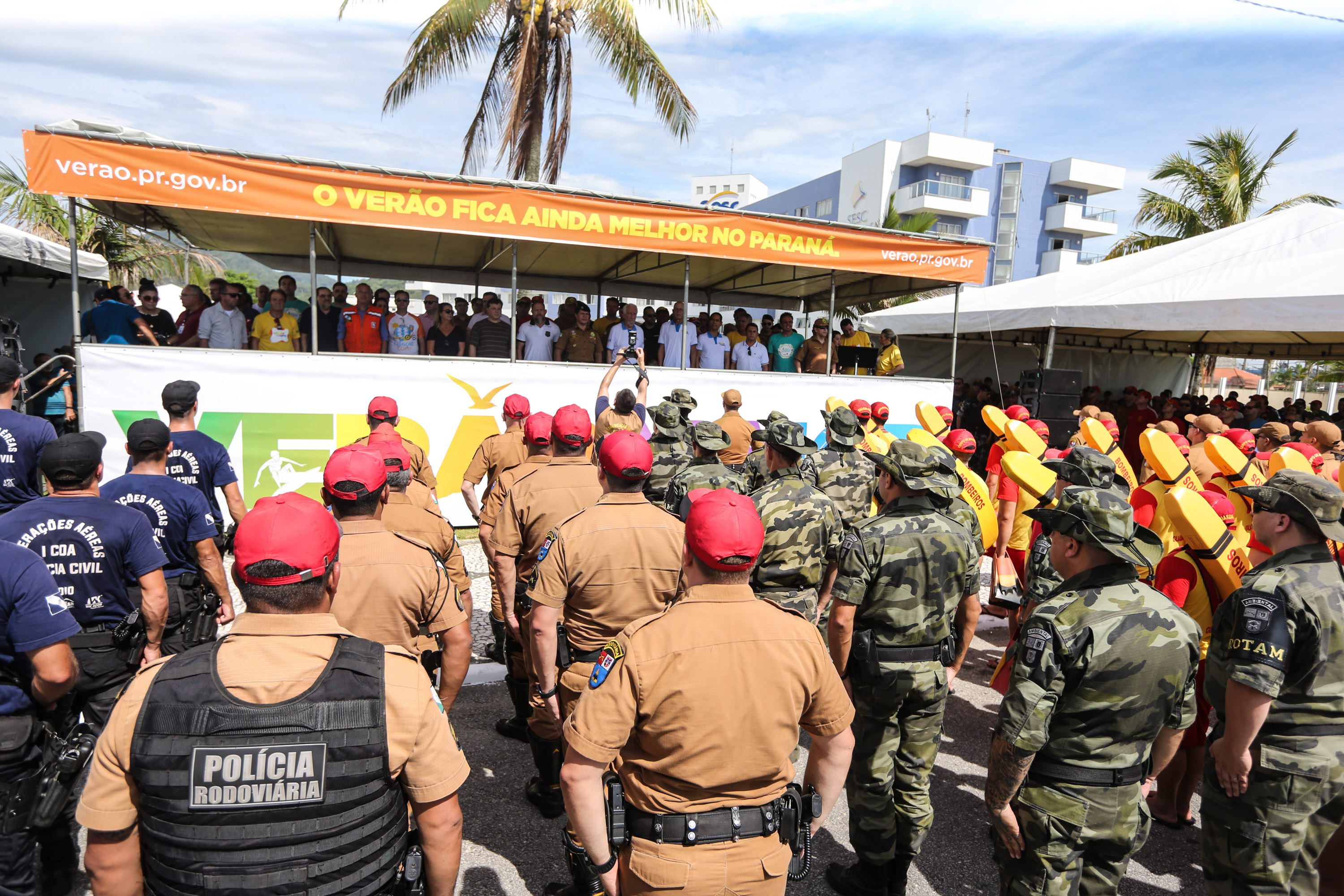 Verao Maior O vice governador Darci Piana participa neste sábado (21), do Lançamento do Verão Maior 2019/2020. O evento acontece em Matinhos e marca o início das ações dos órgãos estaduais no Litoral e nas praias de água doce nas Costas Oeste, Norte e Noroeste, durante toda a temporada até 1º de março. Matinhos, 21/12/2019 - Foto: Geraldo Bubniak/AEN