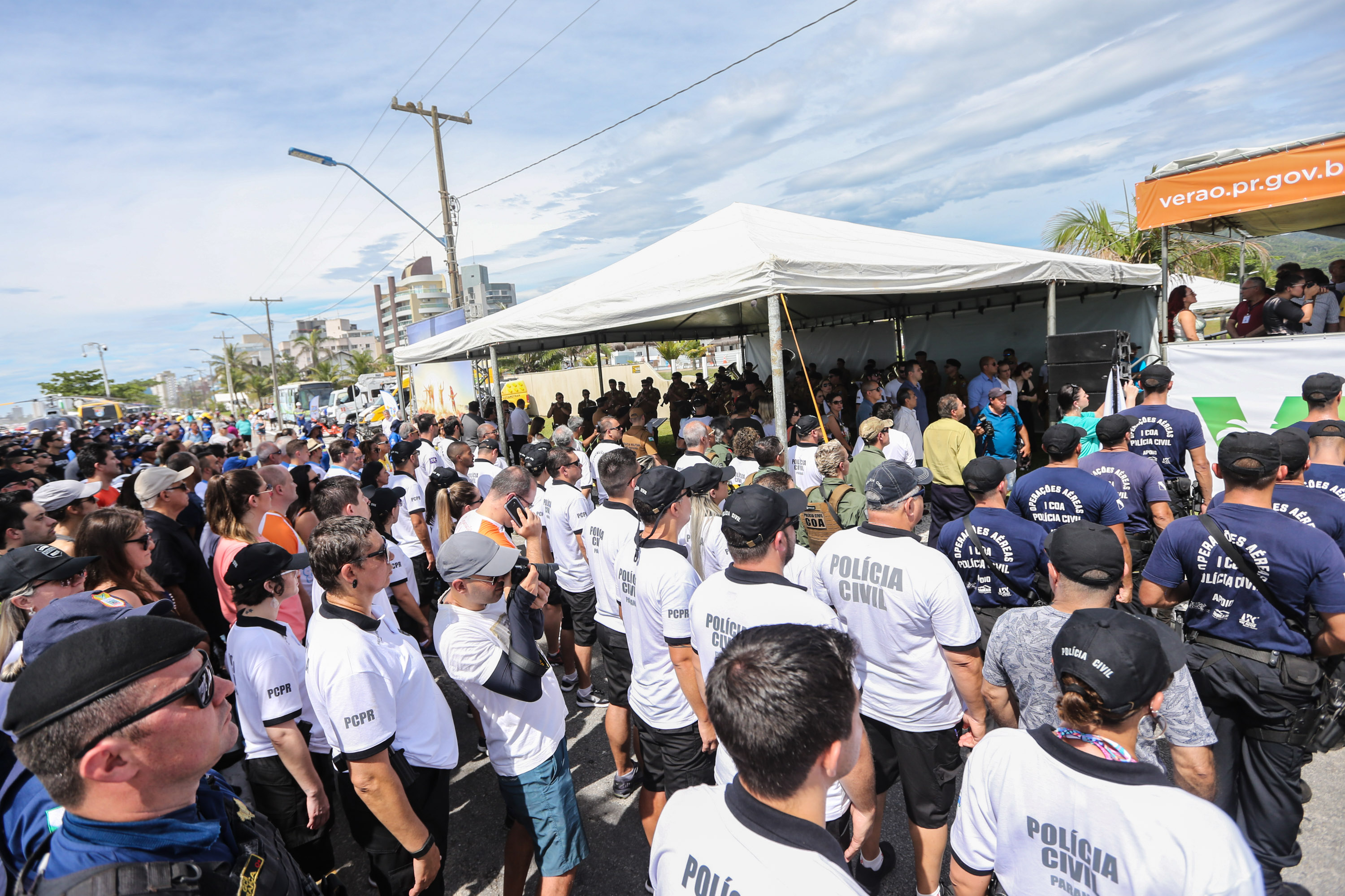 Verao Maior O vice governador Darci Piana participa neste sábado (21), do Lançamento do Verão Maior 2019/2020. O evento acontece em Matinhos e marca o início das ações dos órgãos estaduais no Litoral e nas praias de água doce nas Costas Oeste, Norte e Noroeste, durante toda a temporada até 1º de março. Matinhos, 21/12/2019 - Foto: Geraldo Bubniak/AEN