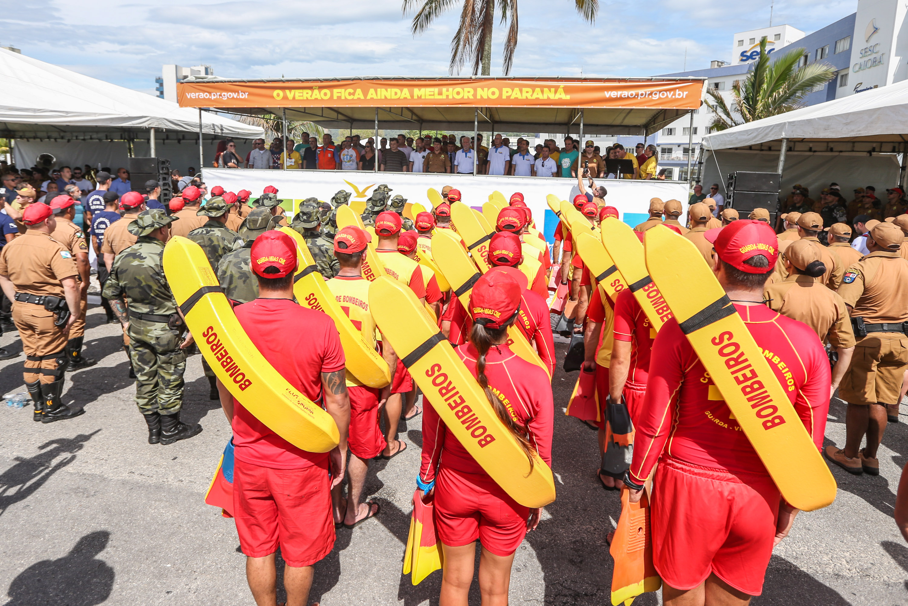 Verao Maior O vice governador Darci Piana participa neste sábado (21), do Lançamento do Verão Maior 2019/2020. O evento acontece em Matinhos e marca o início das ações dos órgãos estaduais no Litoral e nas praias de água doce nas Costas Oeste, Norte e Noroeste, durante toda a temporada até 1º de março. Matinhos, 21/12/2019 - Foto: Geraldo Bubniak/AEN