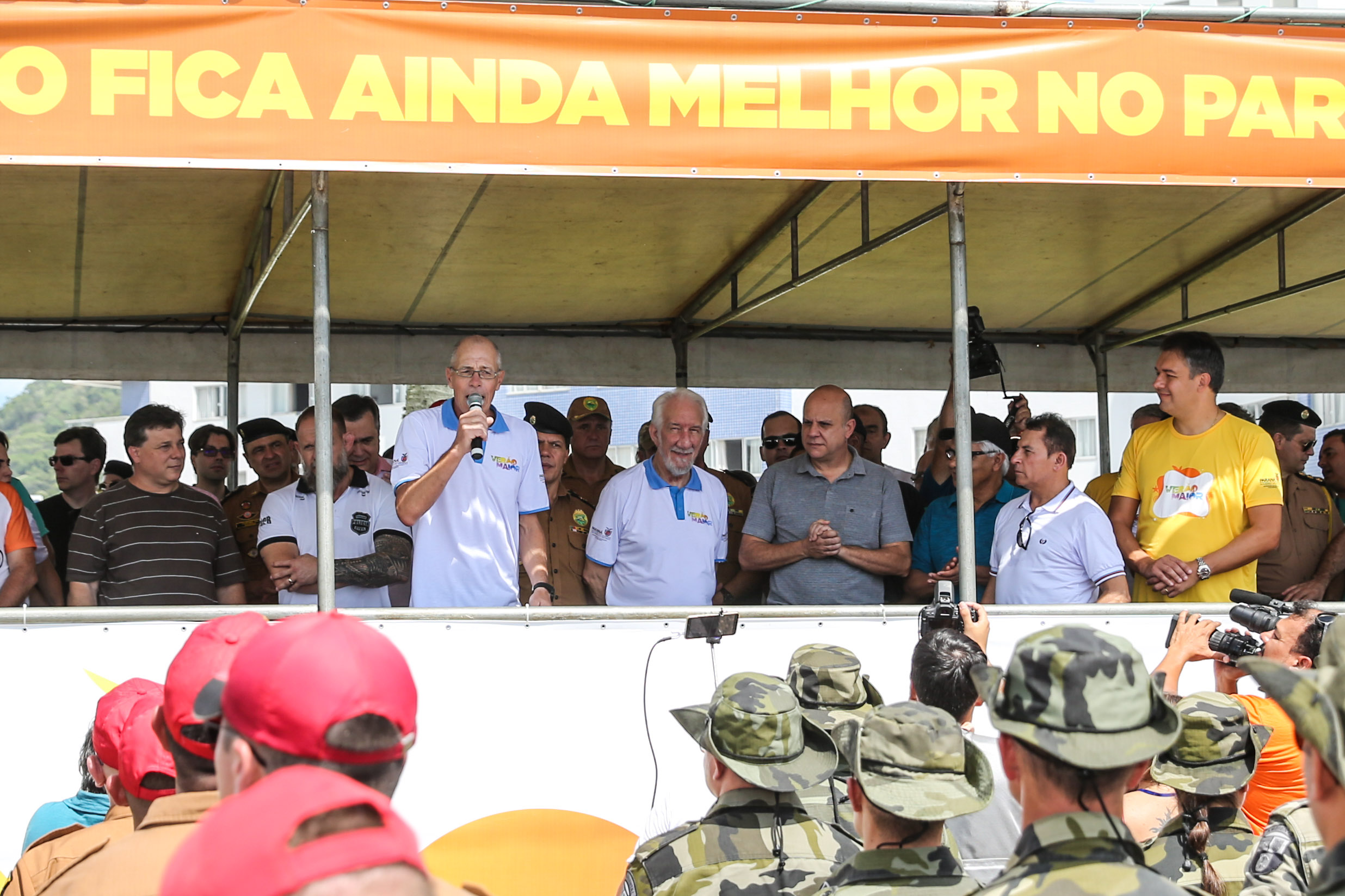 Verao Maior O vice governador Darci Piana participa neste sábado (21), do Lançamento do Verão Maior 2019/2020. O evento acontece em Matinhos e marca o início das ações dos órgãos estaduais no Litoral e nas praias de água doce nas Costas Oeste, Norte e Noroeste, durante toda a temporada até 1º de março. Matinhos, 21/12/2019 - Foto: Geraldo Bubniak/AEN