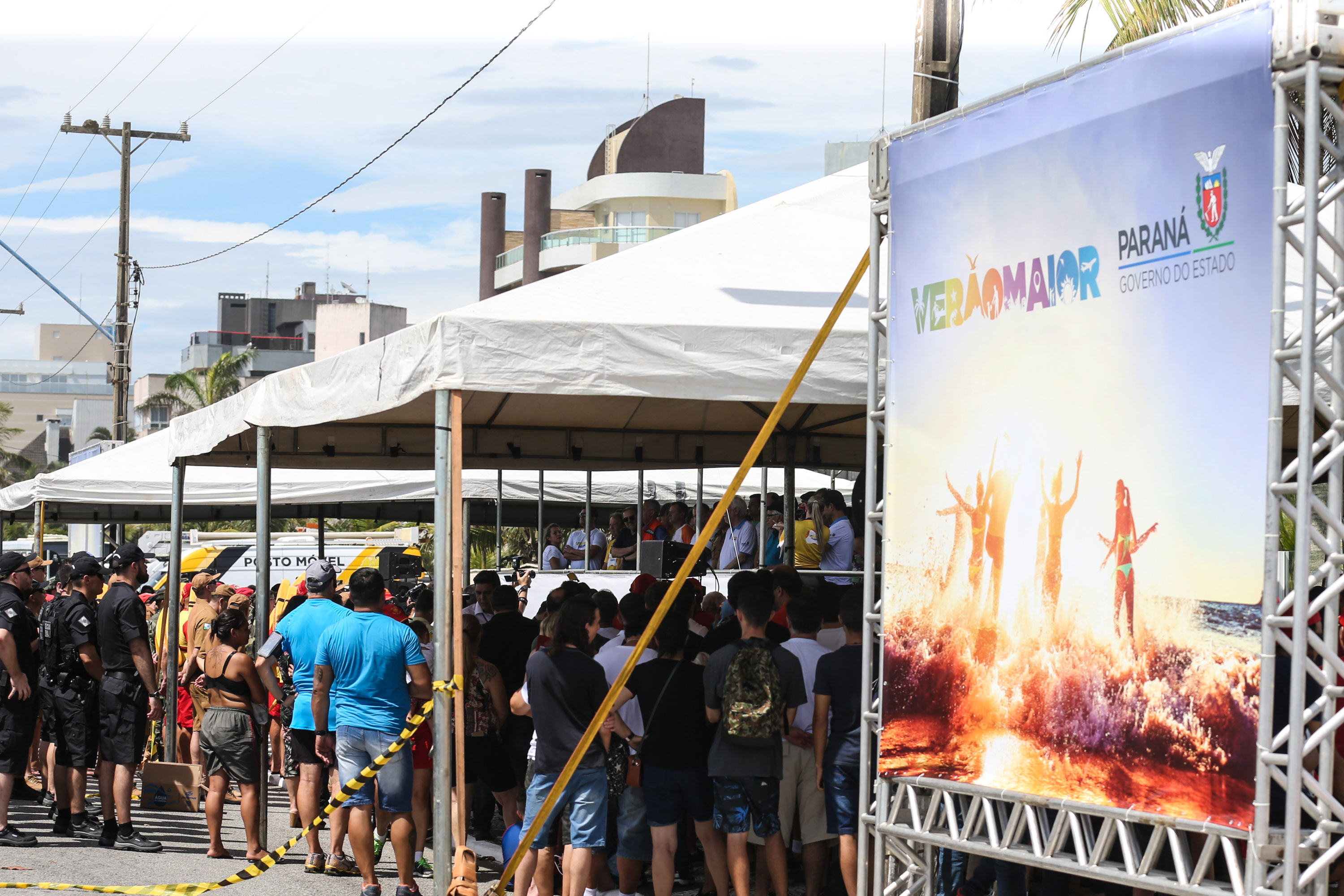Verao Maior O vice governador Darci Piana participa neste sábado (21), do Lançamento do Verão Maior 2019/2020. O evento acontece em Matinhos e marca o início das ações dos órgãos estaduais no Litoral e nas praias de água doce nas Costas Oeste, Norte e Noroeste, durante toda a temporada até 1º de março. Matinhos, 21/12/2019 - Foto: Geraldo Bubniak/AEN