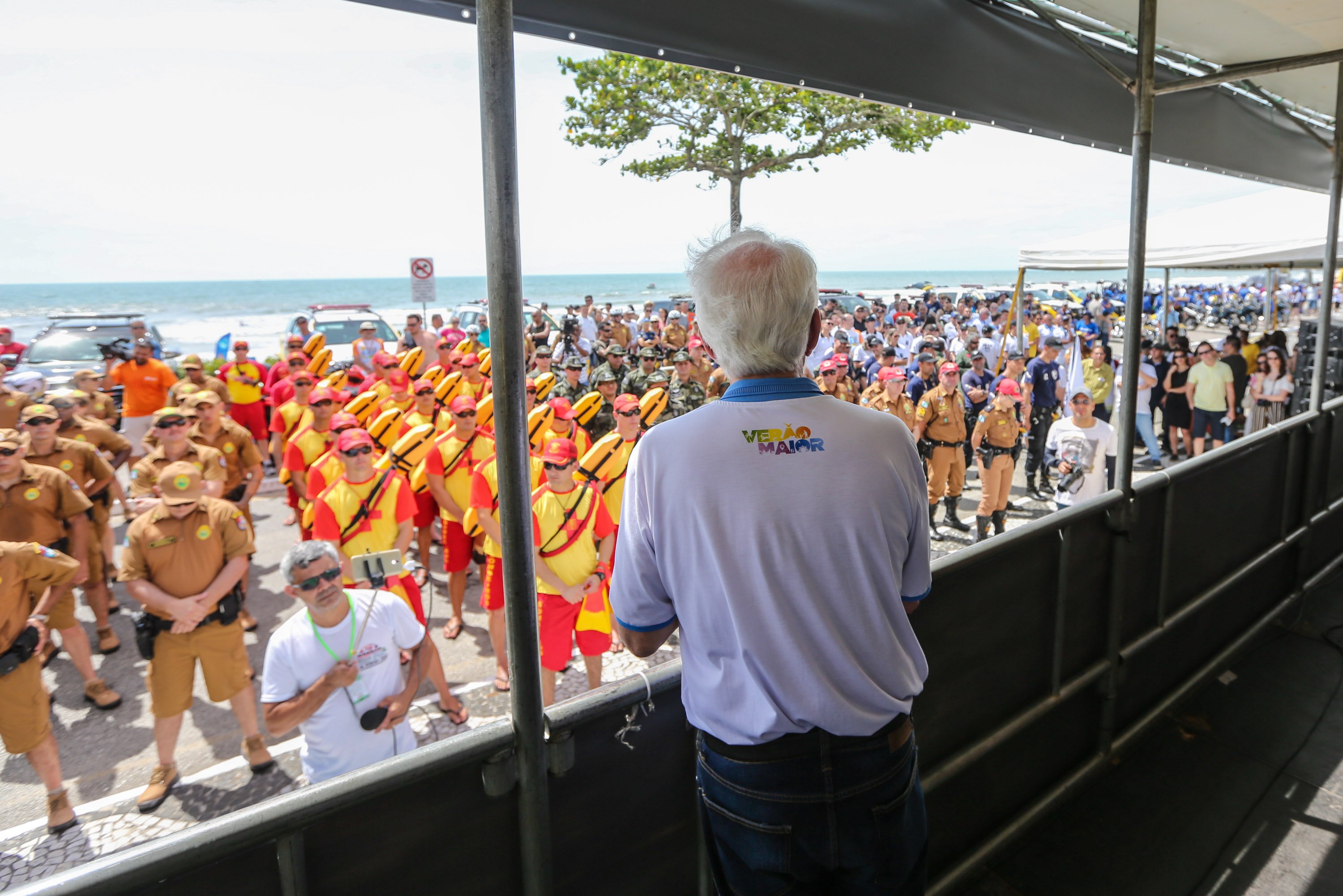 Verao Maior O vice governador Darci Piana participa neste sábado (21), do Lançamento do Verão Maior 2019/2020. O evento acontece em Matinhos e marca o início das ações dos órgãos estaduais no Litoral e nas praias de água doce nas Costas Oeste, Norte e Noroeste, durante toda a temporada até 1º de março. Matinhos, 21/12/2019 - Foto: Geraldo Bubniak/AEN