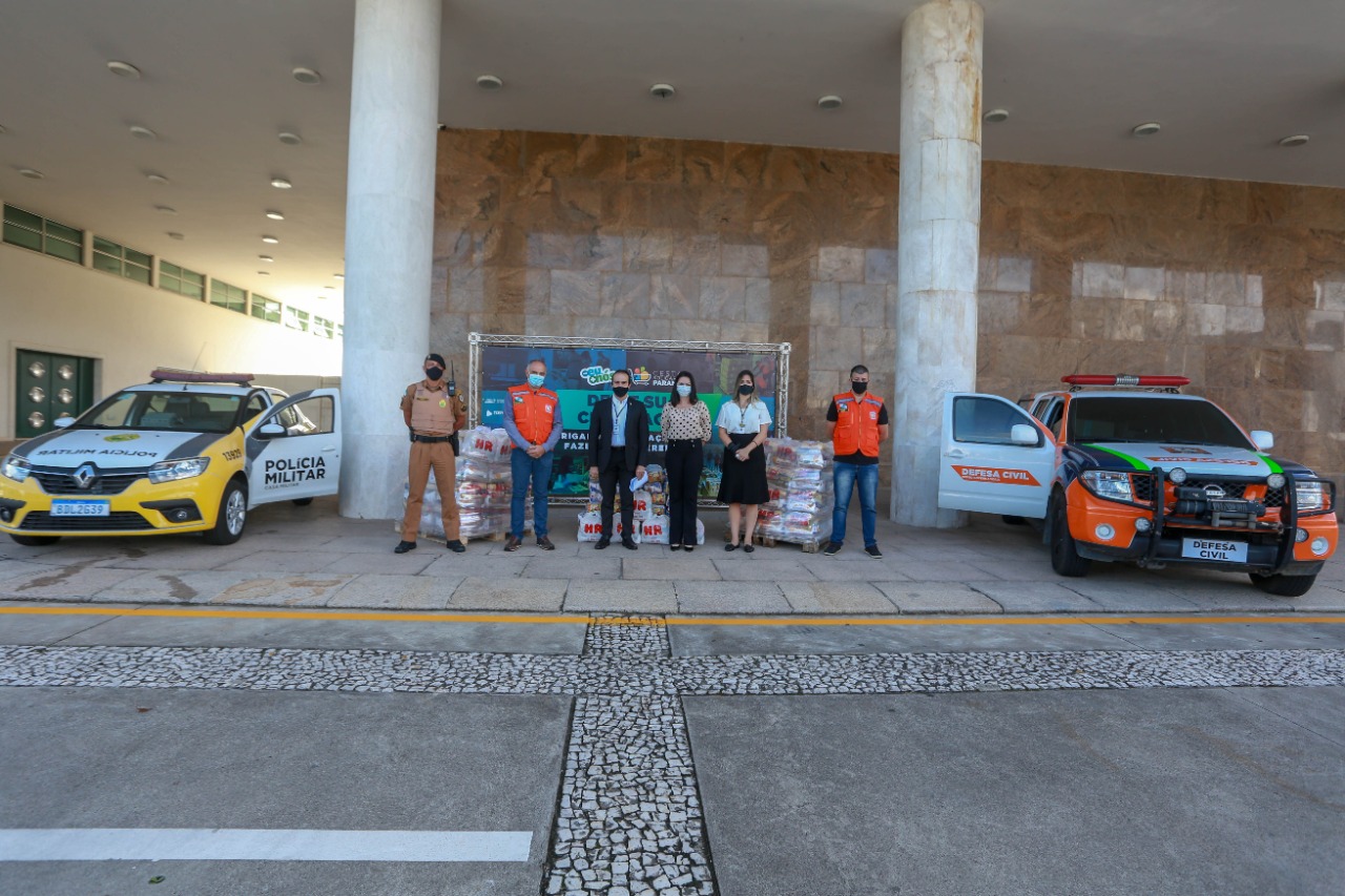 A edição 2021 da campanha Cesta Solidária Paraná, encerrada na terça-feira (06), conseguiu arrecadar mais de 200 toneladas de alimentos. . Foto: Valdelino Pontes
