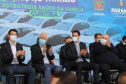 O governador Carlos Massa Ratinho Junior entrrega  nesta quinta-feira (11),  veículos da Estratégia da Saúde da Família no Parque Barigui em Curitiba.   - 11/11/2021