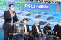 O governador Carlos Massa Ratinho Junior entrrega  nesta quinta-feira (11),  veículos da Estratégia da Saúde da Família no Parque Barigui em Curitiba.   - 11/11/2021