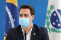 O governador Carlos Massa Ratinho Junior e secretários de Estado apresentam nesta sexta-feira (26), em conjunto com a Polícia Rodoviária Federal, detalhes do plano de operação para o fim da concessão das rodovias paranaenses, que ocorre neste final de semana. Na foto, diretor-geral do Departamento de Estradas de Rodagem do Paraná, Fernando Furiatti    - 26/11/2021 - Foto: Geraldo Bubniak/AEN