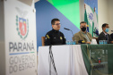 O governador Carlos Massa Ratinho Junior e secretários de Estado apresentam nesta sexta-feira (26), em conjunto com a Polícia Rodoviária Federal, detalhes do plano de operação para o fim da concessão das rodovias paranaenses, que ocorre neste final de semana. Na foto, diretor-geral do Departamento de Estradas de Rodagem do Paraná, Fernando Furiatti    - 26/11/2021 - Foto: Geraldo Bubniak/AEN
