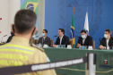 O governador Carlos Massa Ratinho Junior e secretários de Estado apresentam nesta sexta-feira (26), em conjunto com a Polícia Rodoviária Federal, detalhes do plano de operação para o fim da concessão das rodovias paranaenses, que ocorre neste final de semana. Na foto, diretor-geral do Departamento de Estradas de Rodagem do Paraná, Fernando Furiatti    - 26/11/2021 - Foto: Geraldo Bubniak/AEN