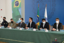 O governador Carlos Massa Ratinho Junior e secretários de Estado apresentam nesta sexta-feira (26), em conjunto com a Polícia Rodoviária Federal, detalhes do plano de operação para o fim da concessão das rodovias paranaenses, que ocorre neste final de semana. Na foto, diretor-geral do Departamento de Estradas de Rodagem do Paraná, Fernando Furiatti    - 26/11/2021 - Foto: Geraldo Bubniak/AEN