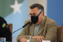 O governador Carlos Massa Ratinho Junior e secretários de Estado apresentam nesta sexta-feira (26), em conjunto com a Polícia Rodoviária Federal, detalhes do plano de operação para o fim da concessão das rodovias paranaenses, que ocorre neste final de semana.  - 26/11/2021