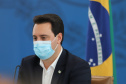 O governador Carlos Massa Ratinho Junior e secretários de Estado apresentam nesta sexta-feira (26), em conjunto com a Polícia Rodoviária Federal, detalhes do plano de operação para o fim da concessão das rodovias paranaenses, que ocorre neste final de semana. Na foto, diretor-geral do Departamento de Estradas de Rodagem do Paraná, Fernando Furiatti    - 26/11/2021 - Foto: Geraldo Bubniak/AEN